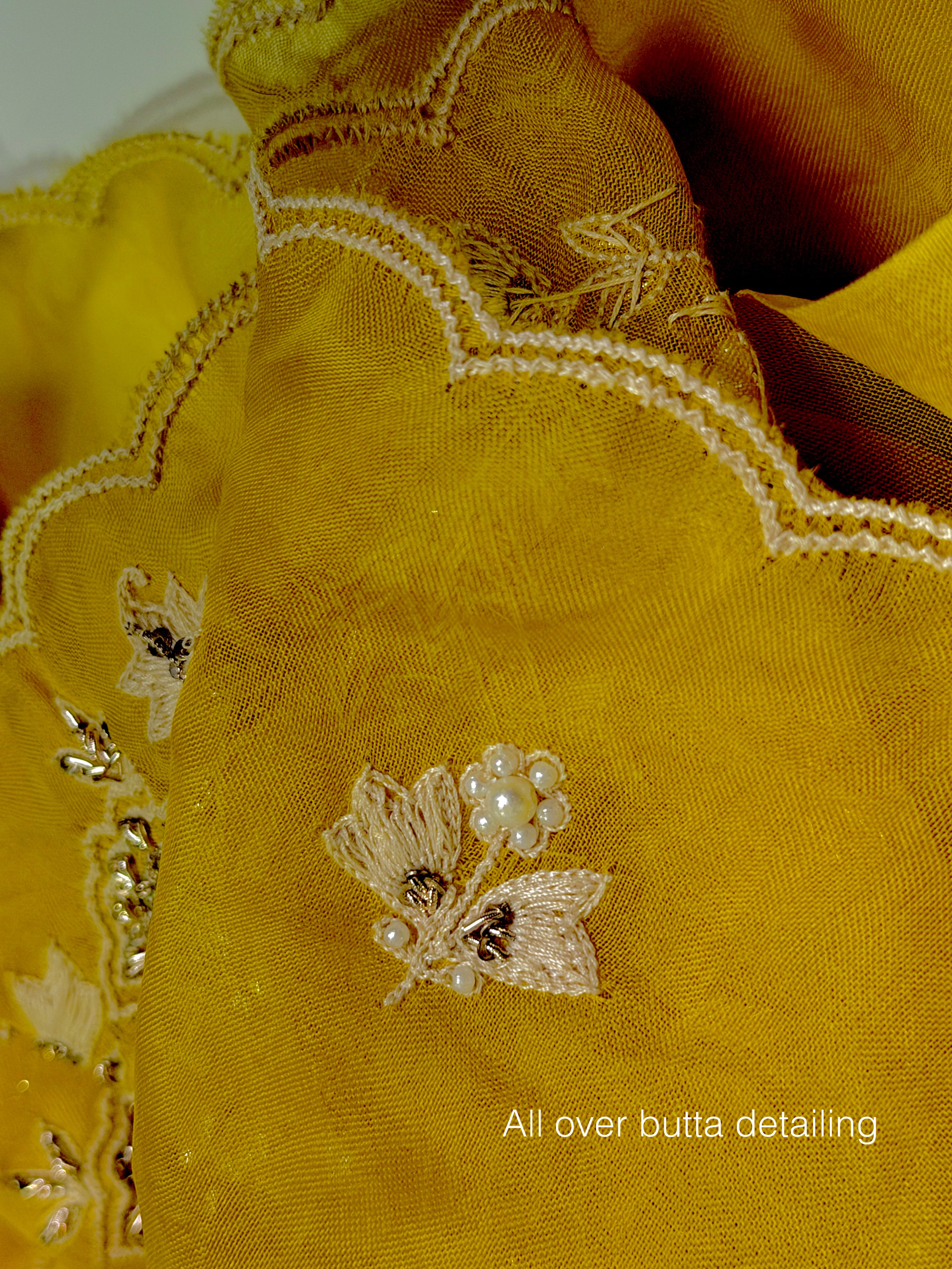Sunshine Mukaish pure organza
