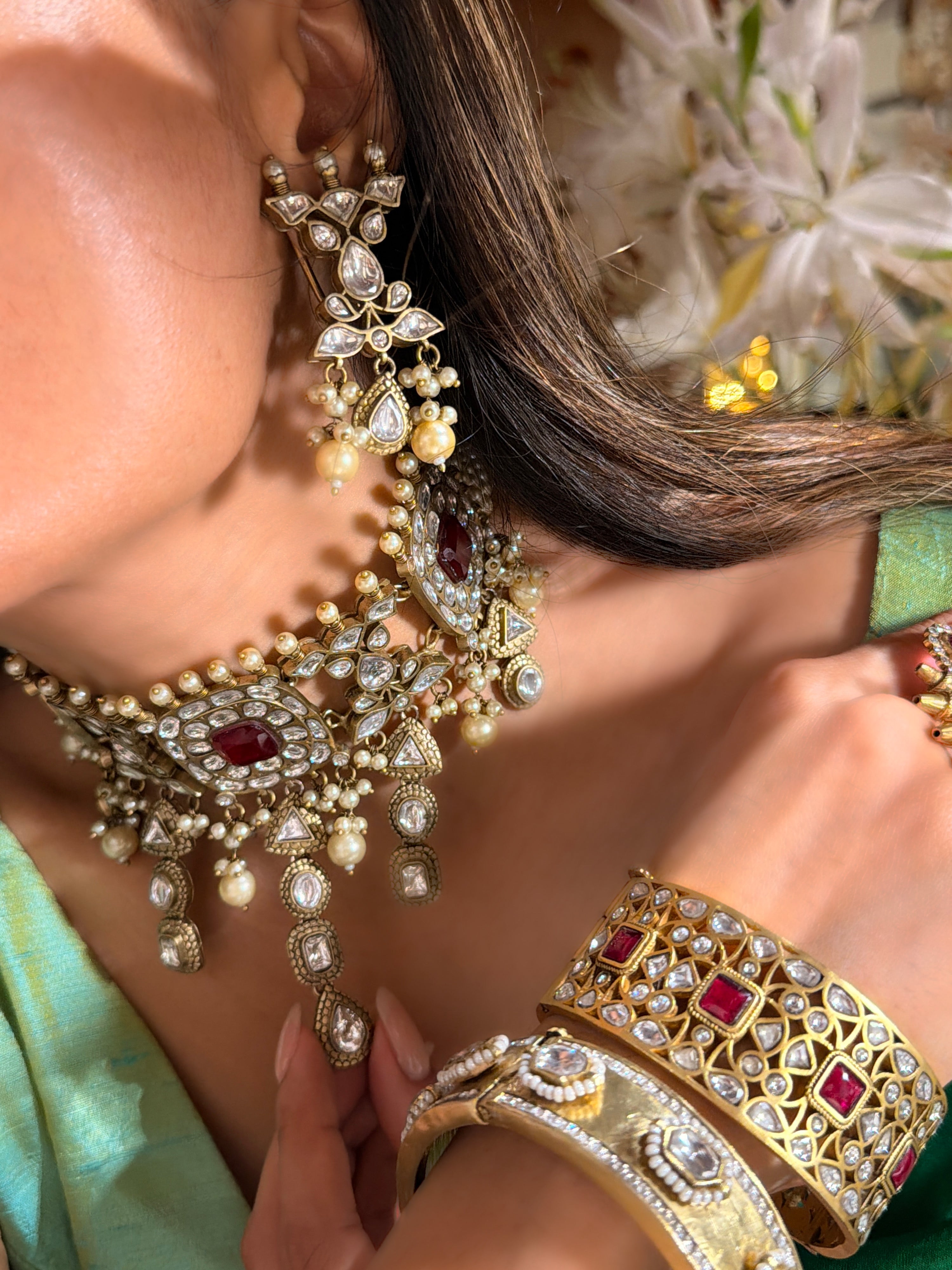 Rukhsaar Polki Choker -Mahira