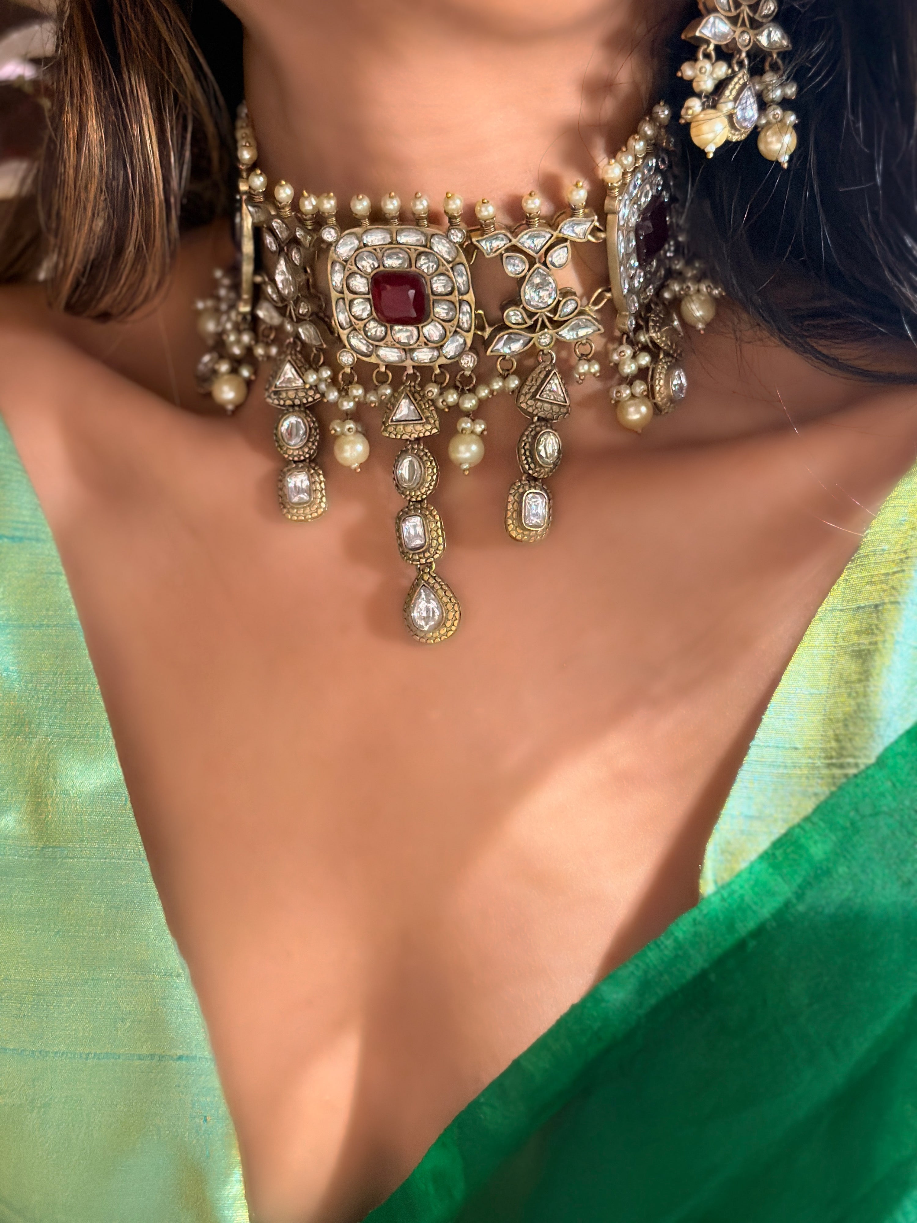 Rukhsaar Polki Choker -Mahira