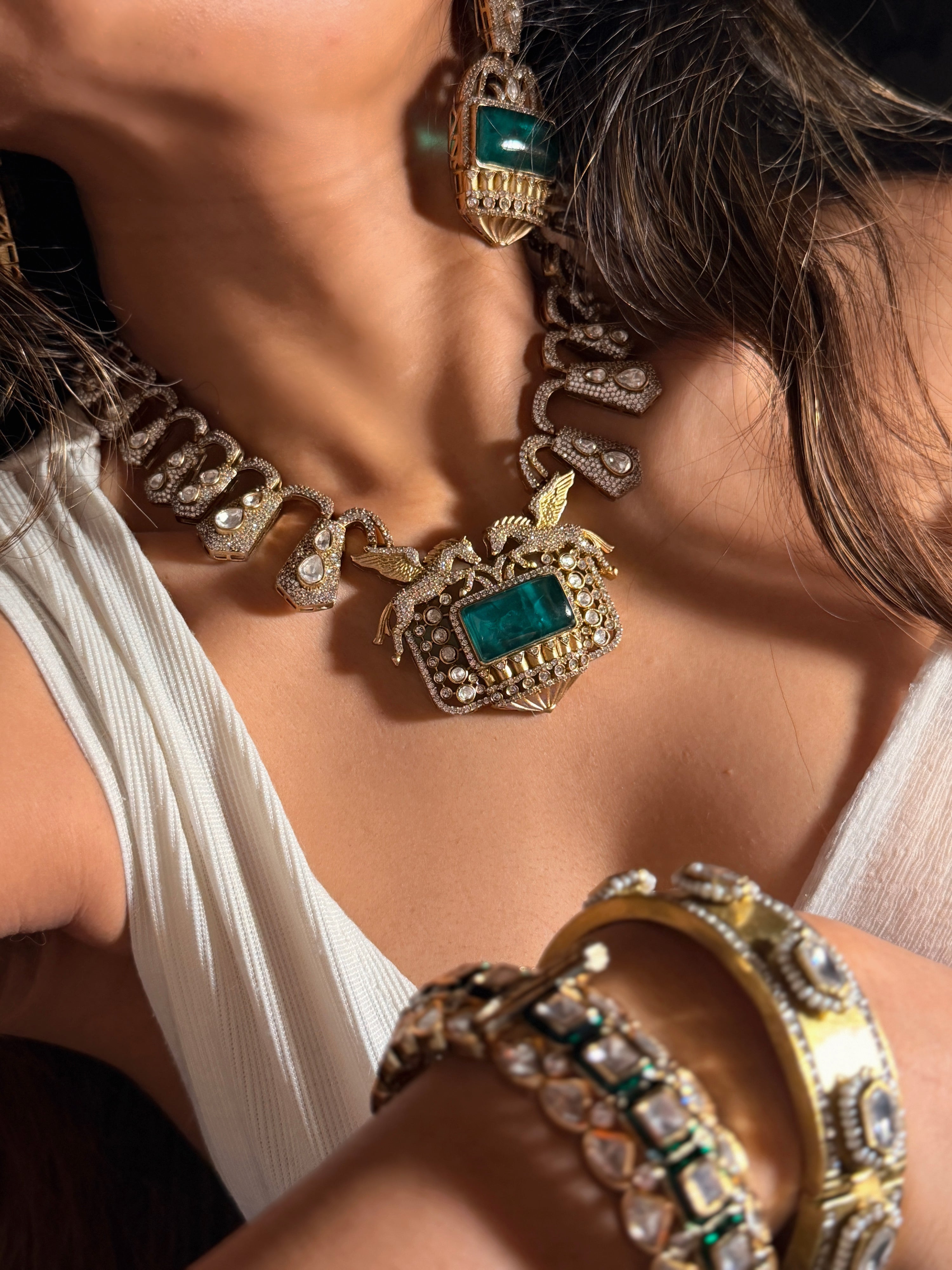 Equine Emerald Necklace