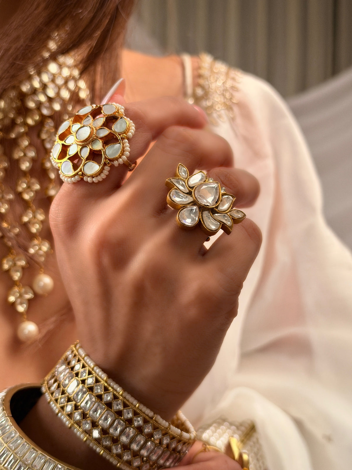 Pushpa MOP Ring