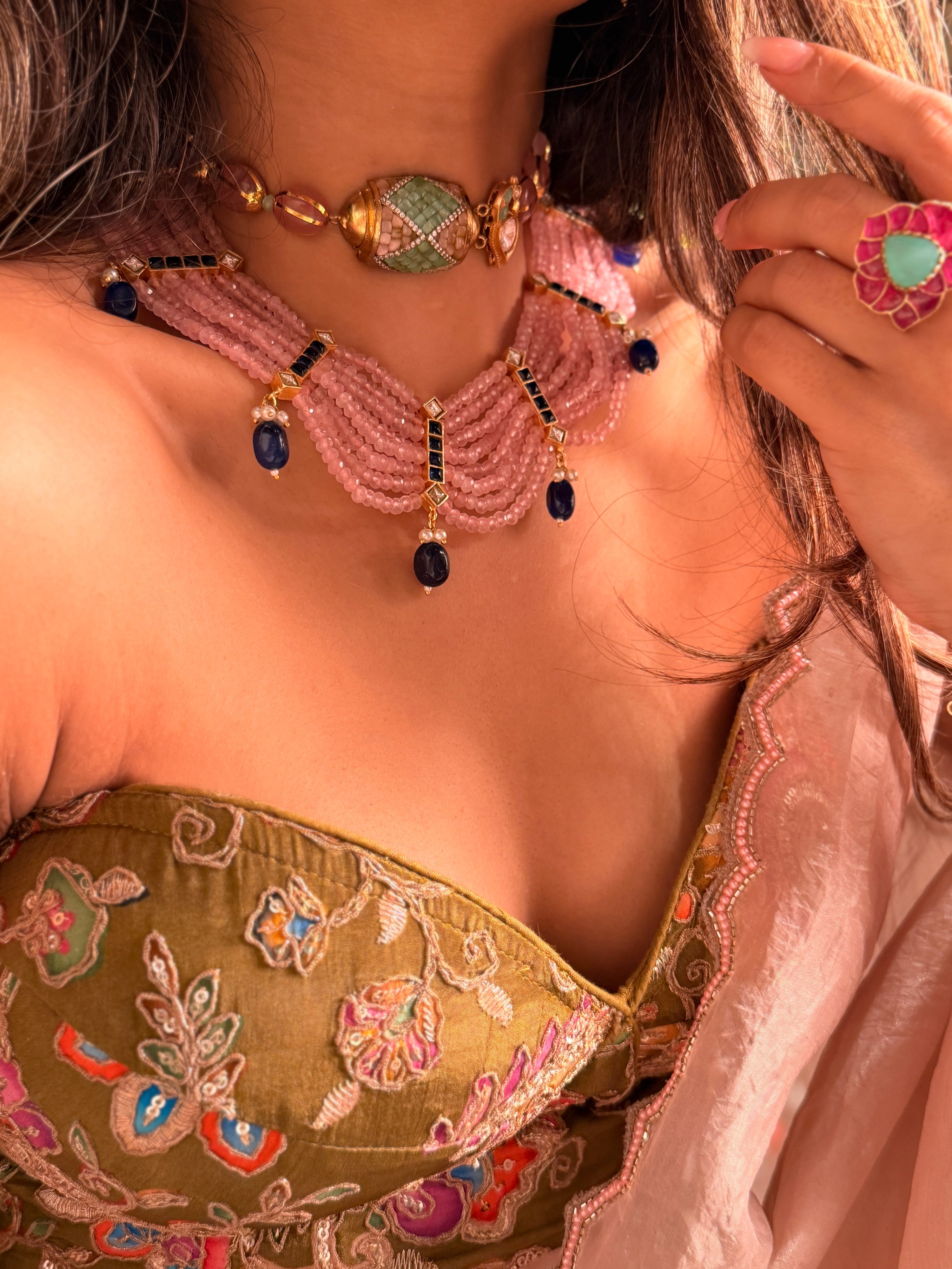 Nayantara Blush pink Necklace