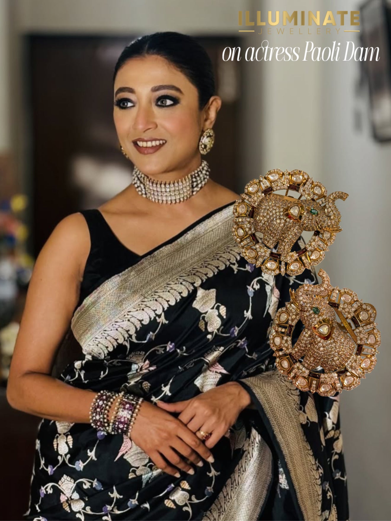 Elephant Zircon Stud