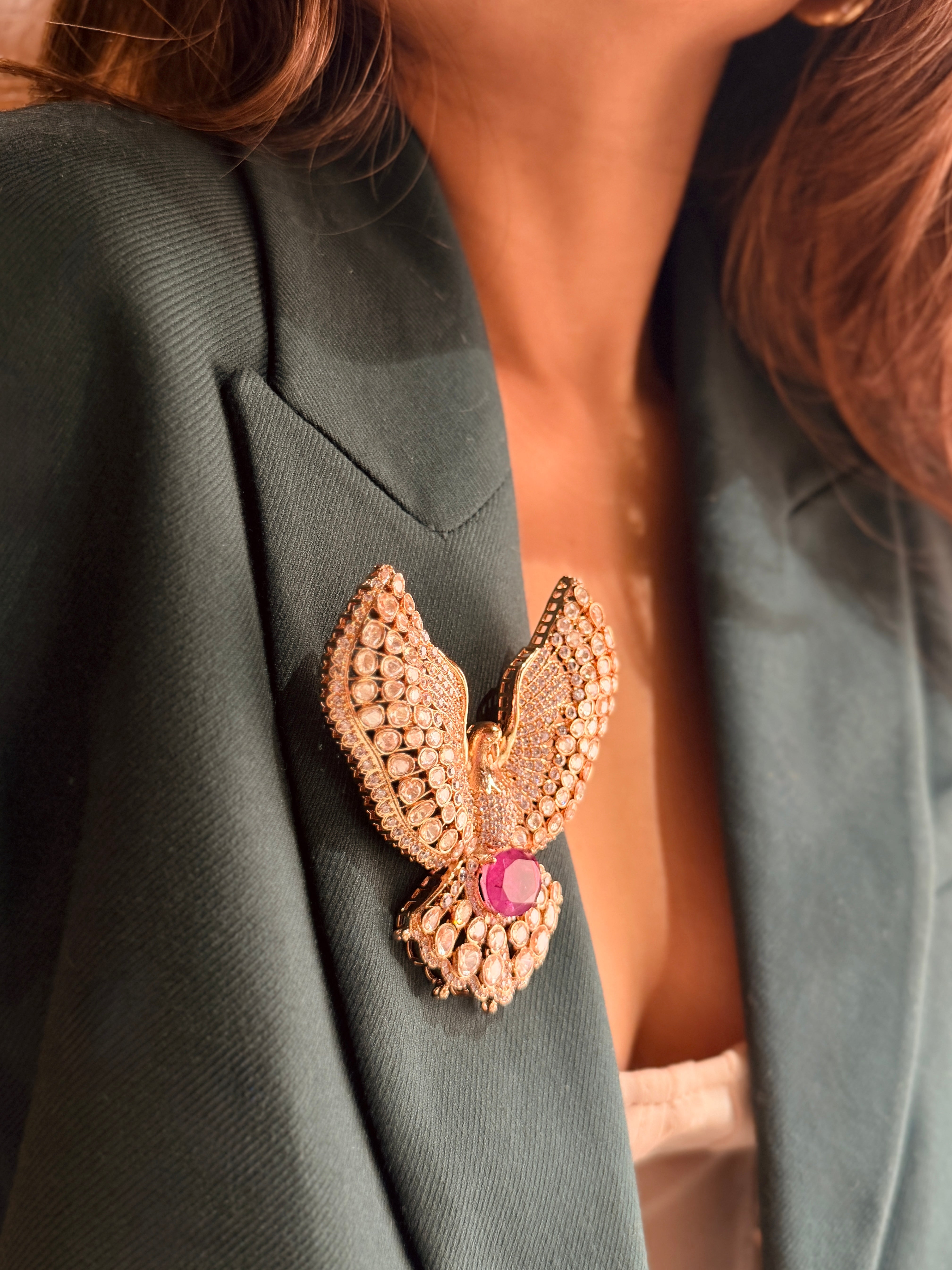 Eagle Worn Brooch