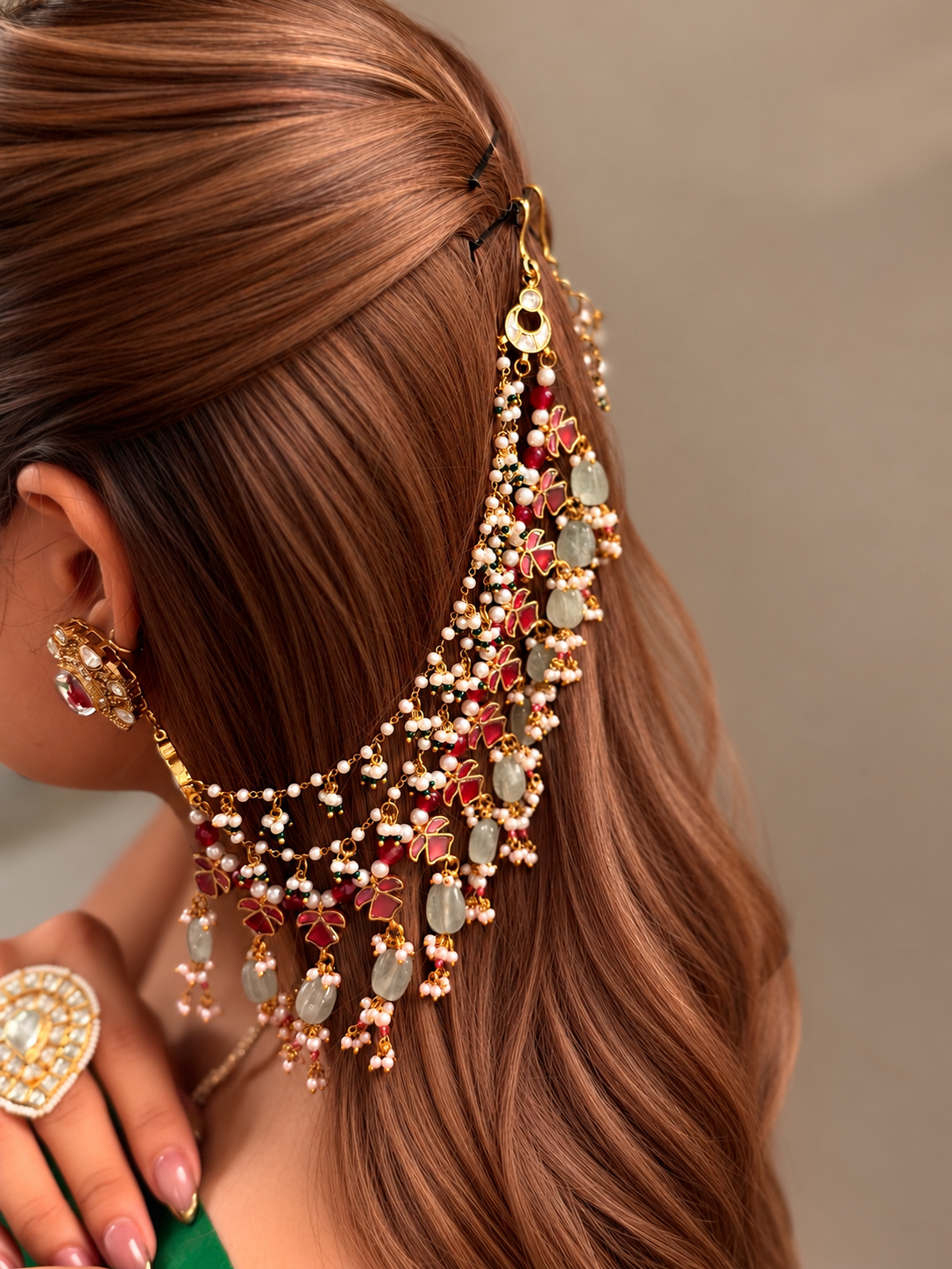 Jiya Kundan Earchain