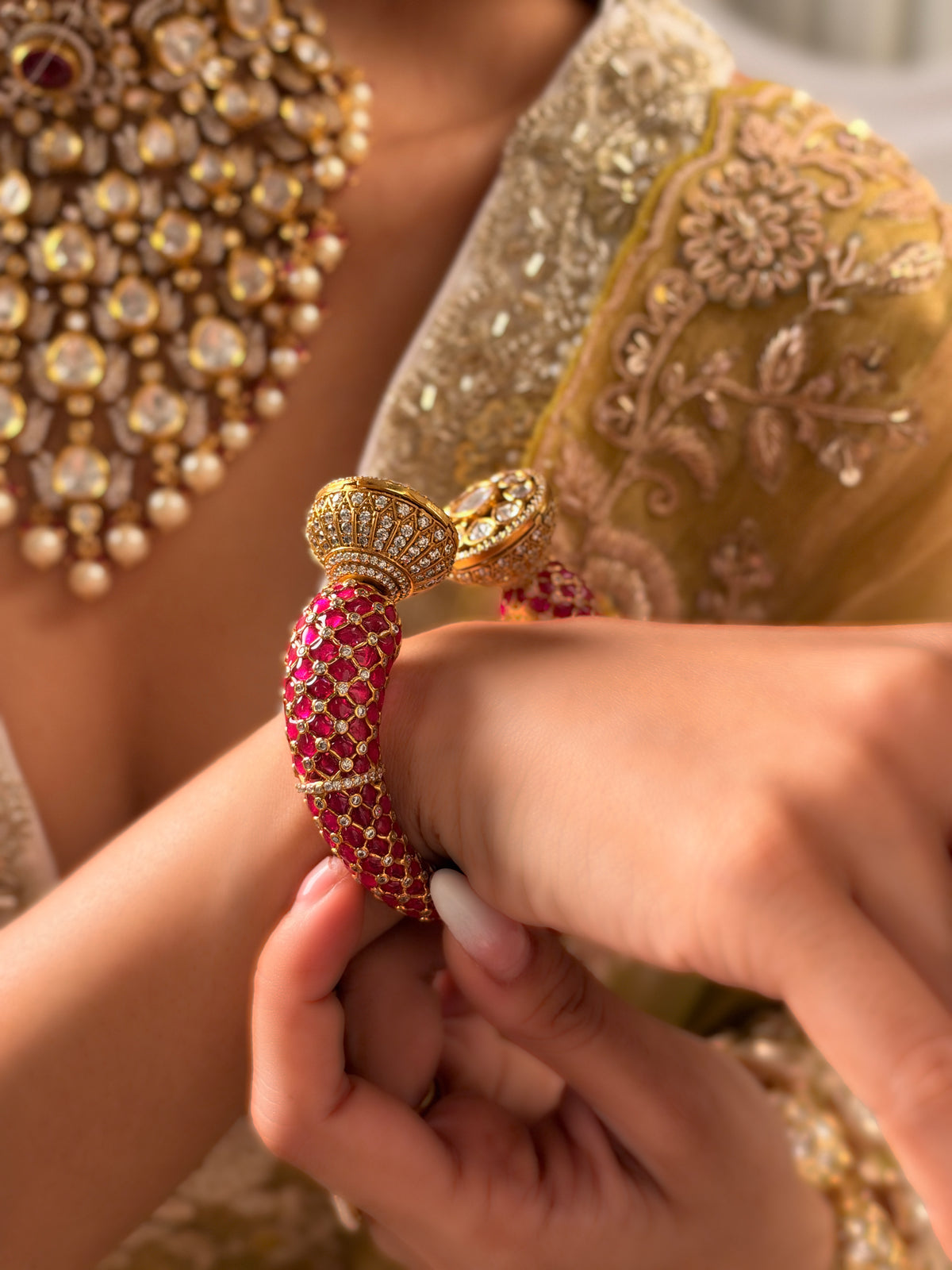Aaliya Ruby Bracelet