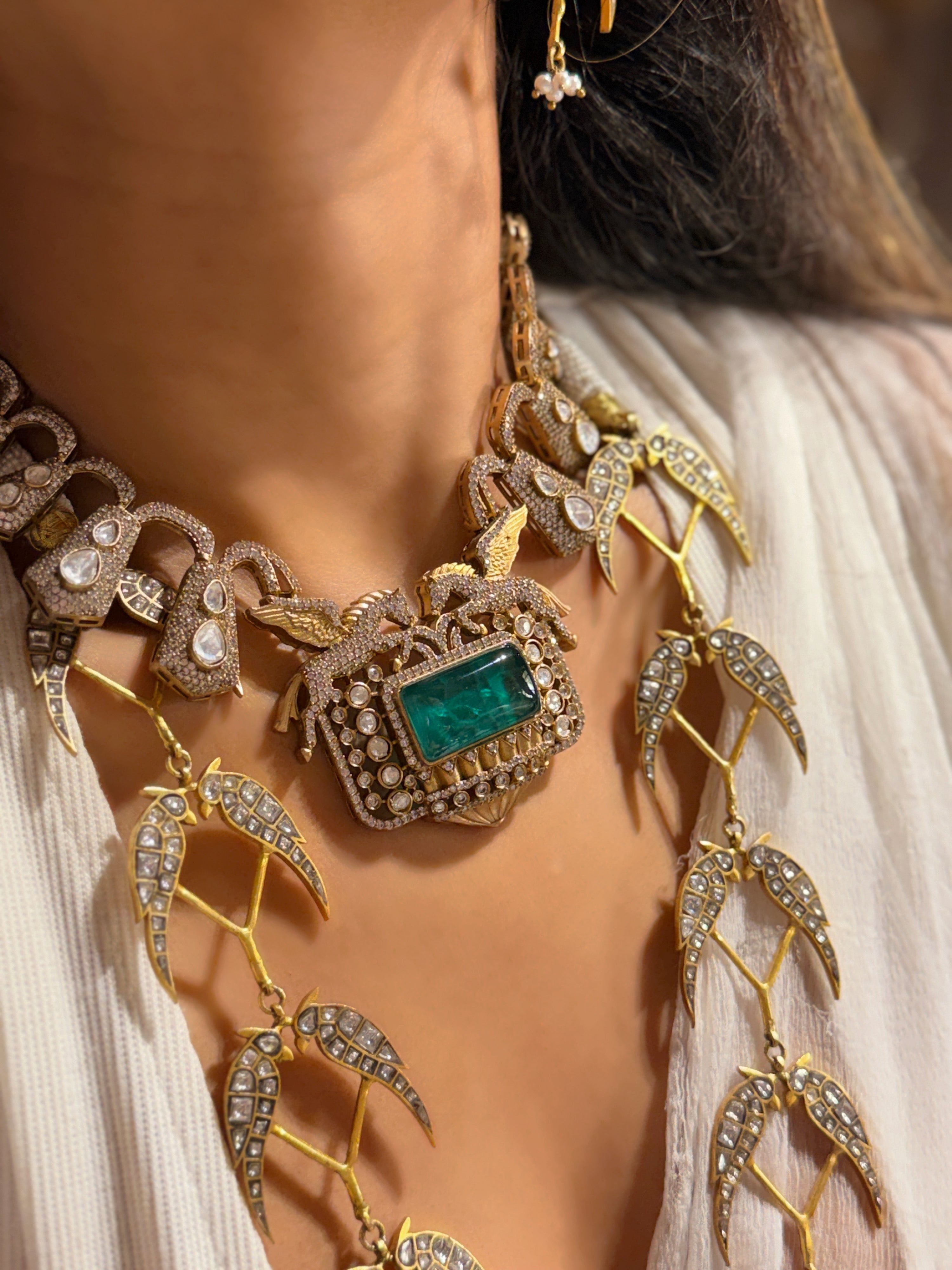Equine Emerald Necklace