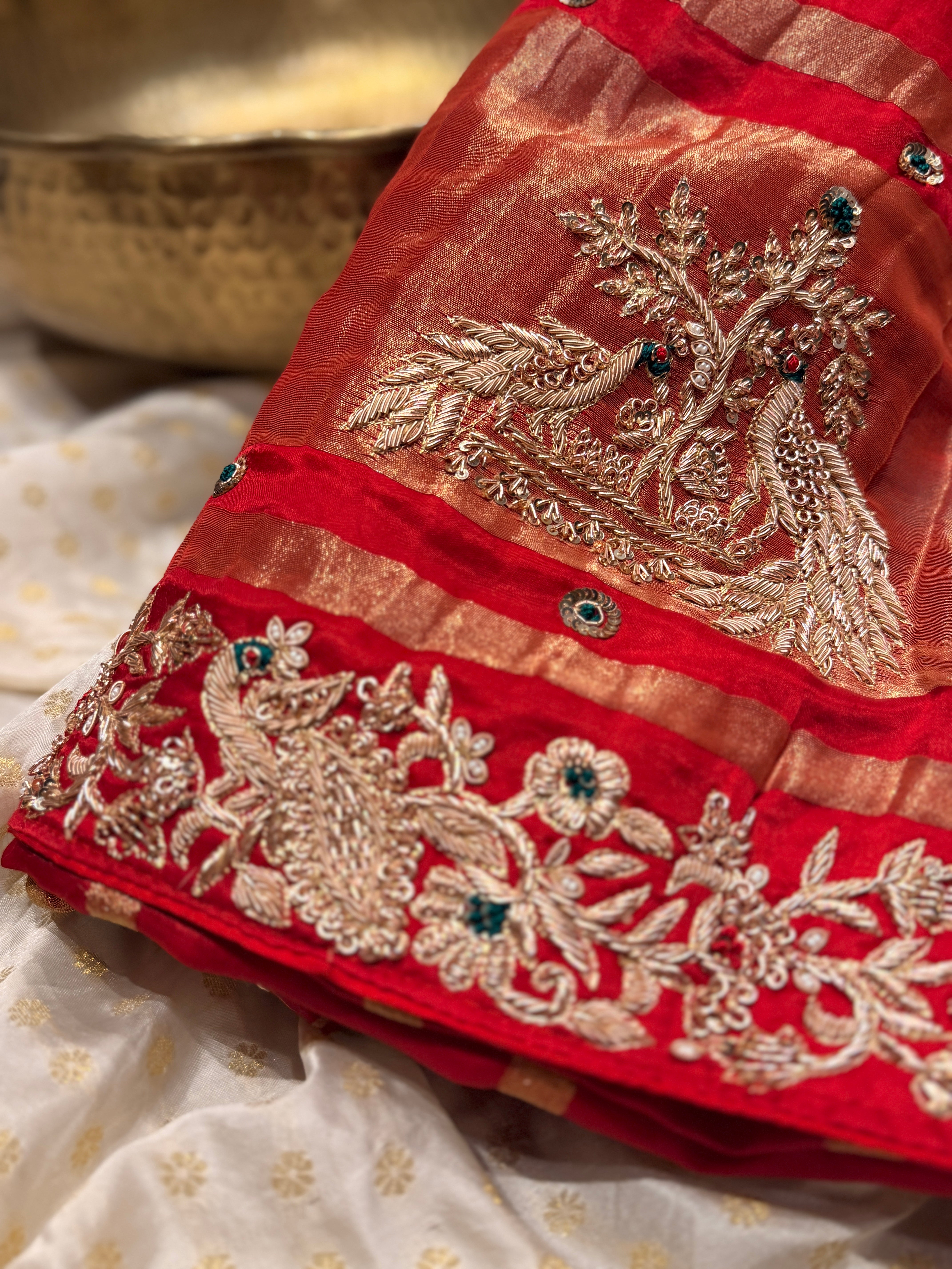 Sindoori shringar Saree