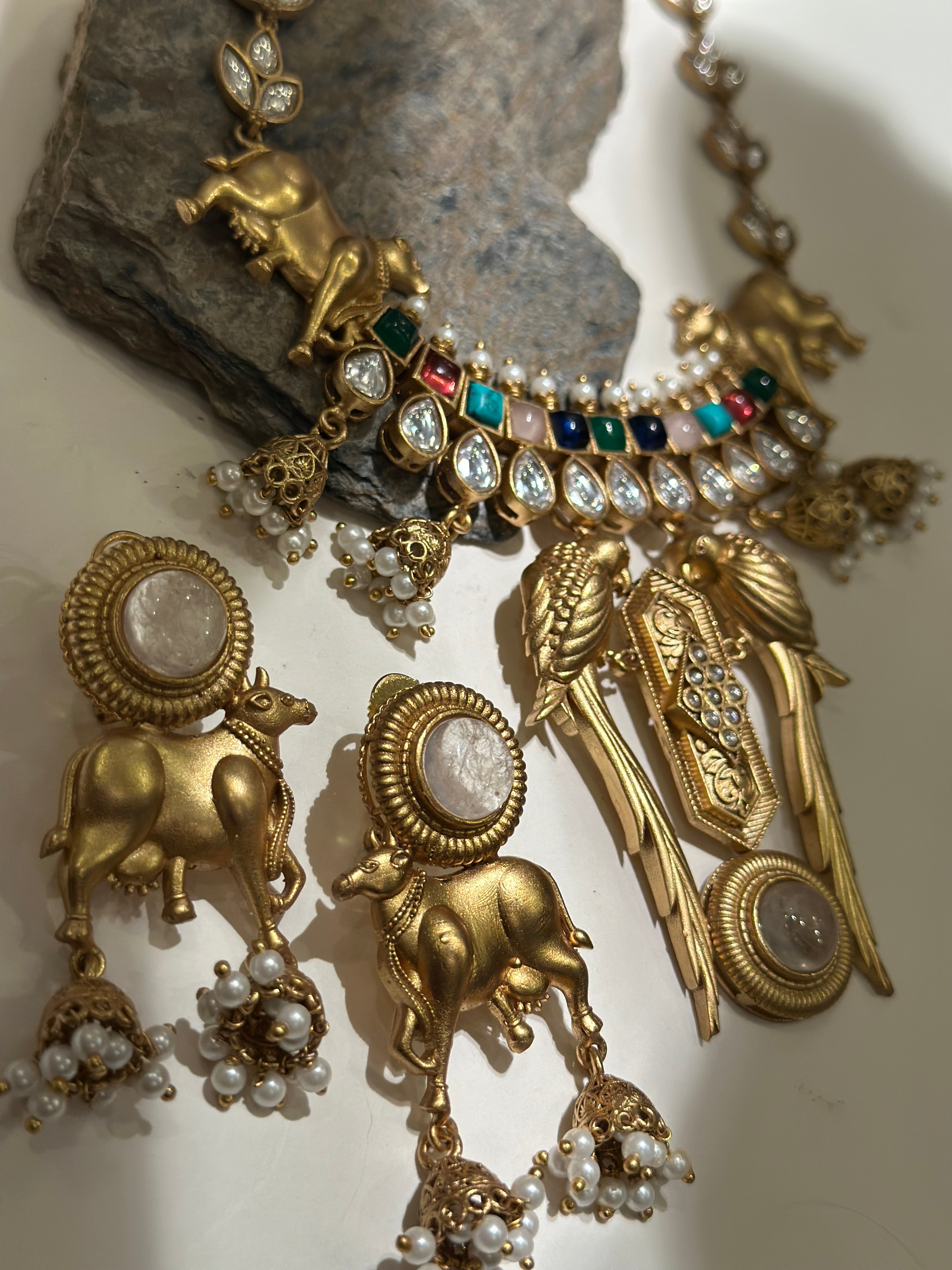 Kamadhenu Pankhuri Heritage Necklace