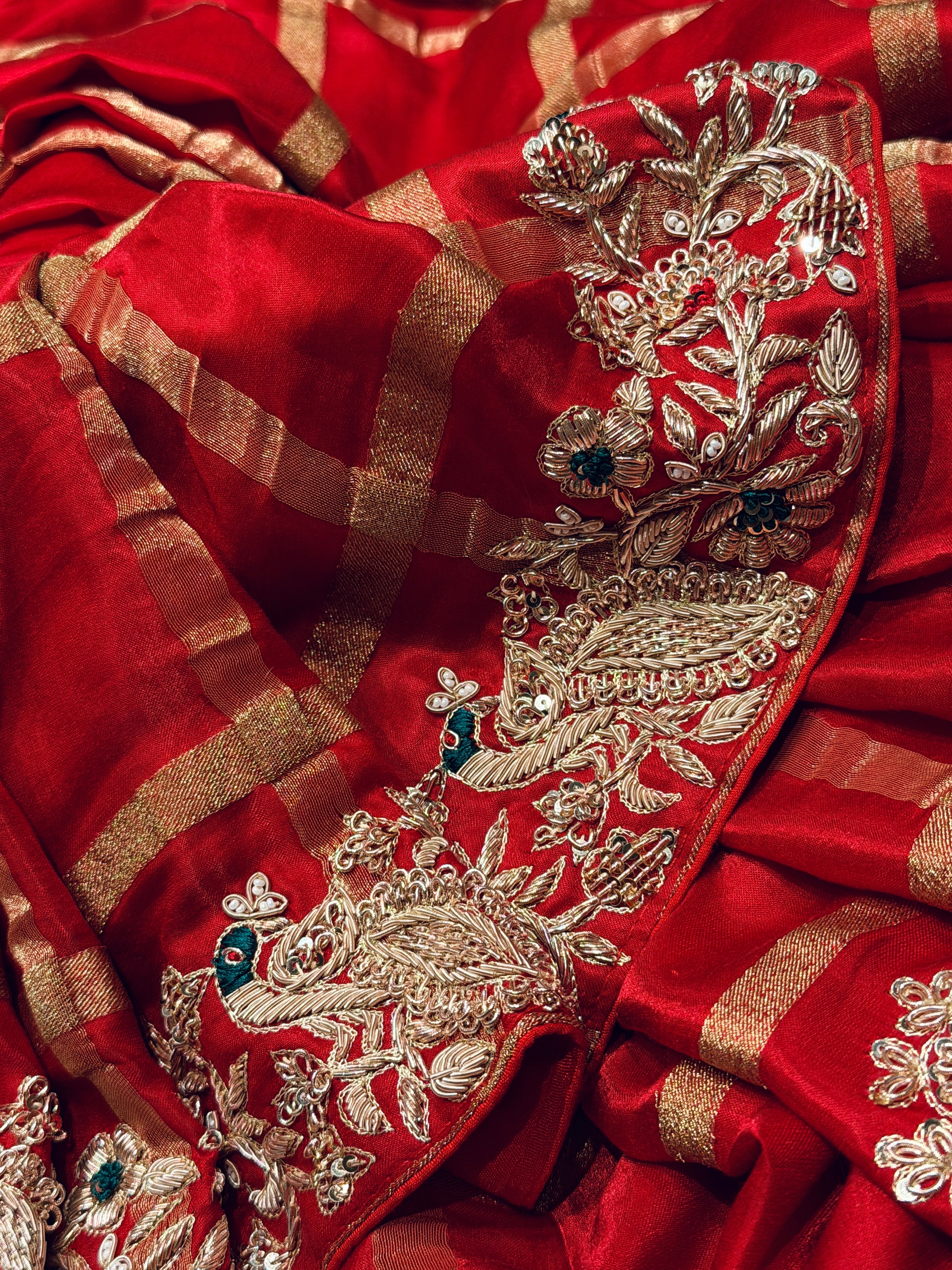 Sindoori shringar Saree