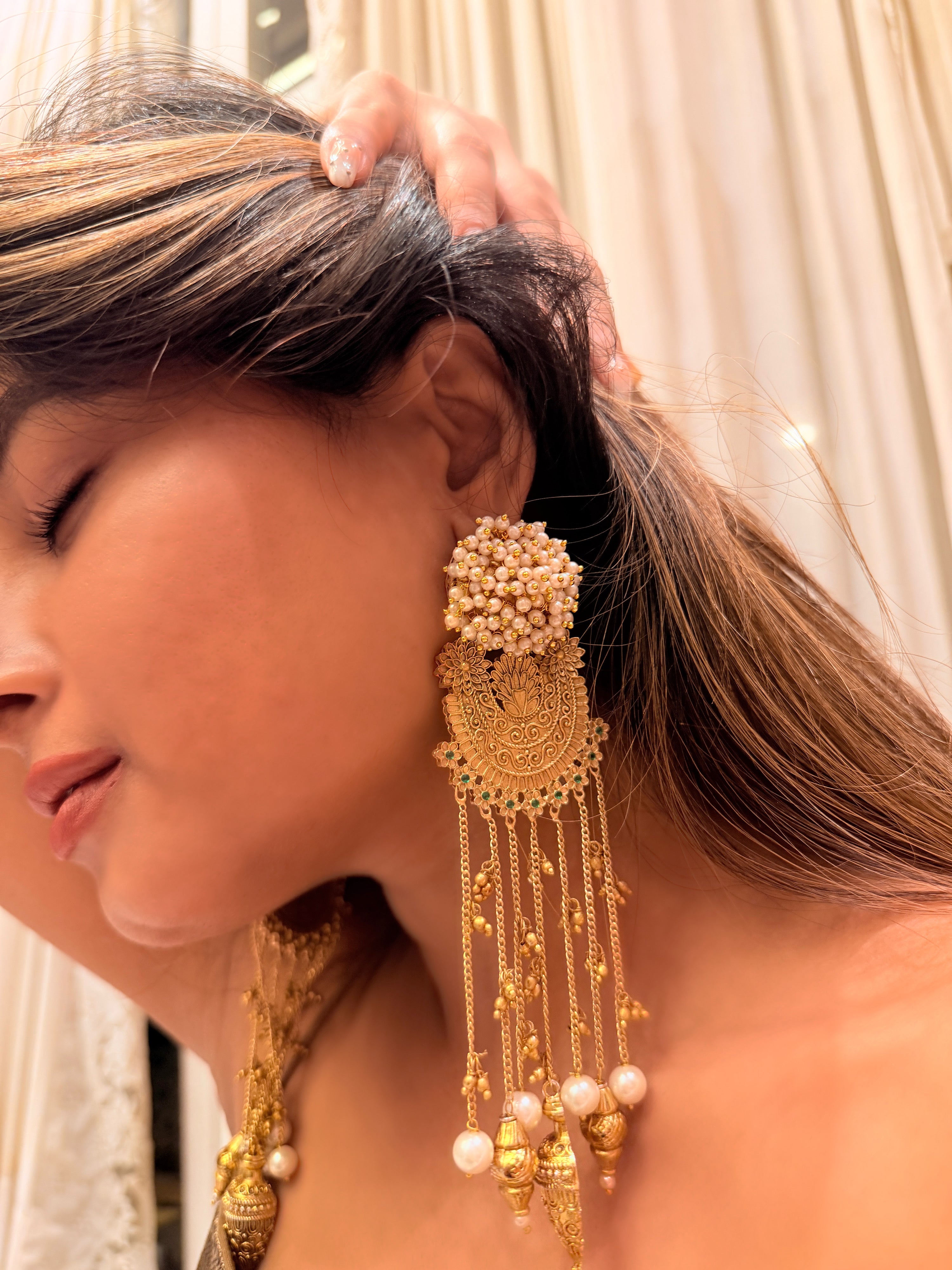 Iqra pearl Dangler - SHRINGAAR