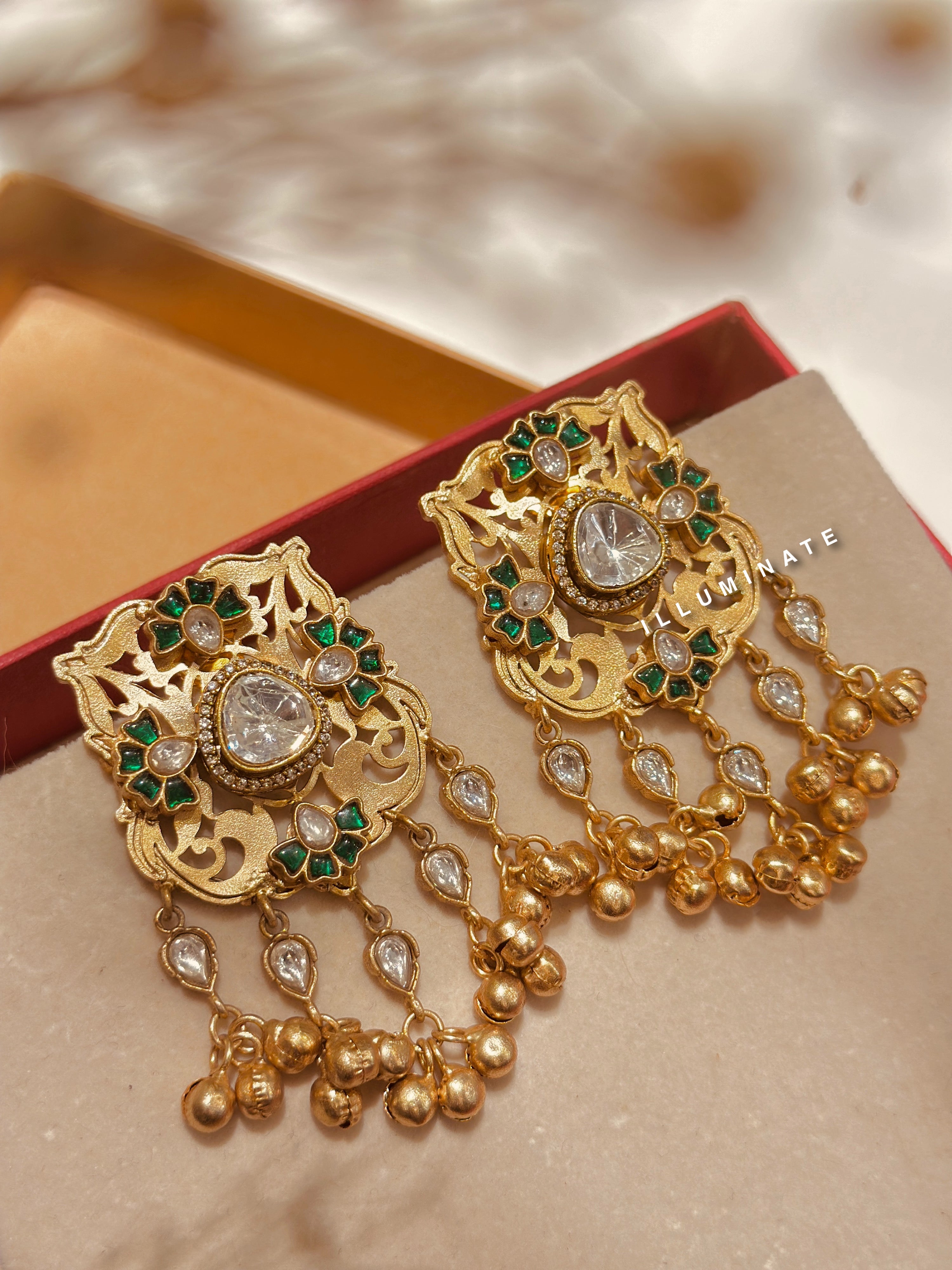 Raagini Cutwork polki stud