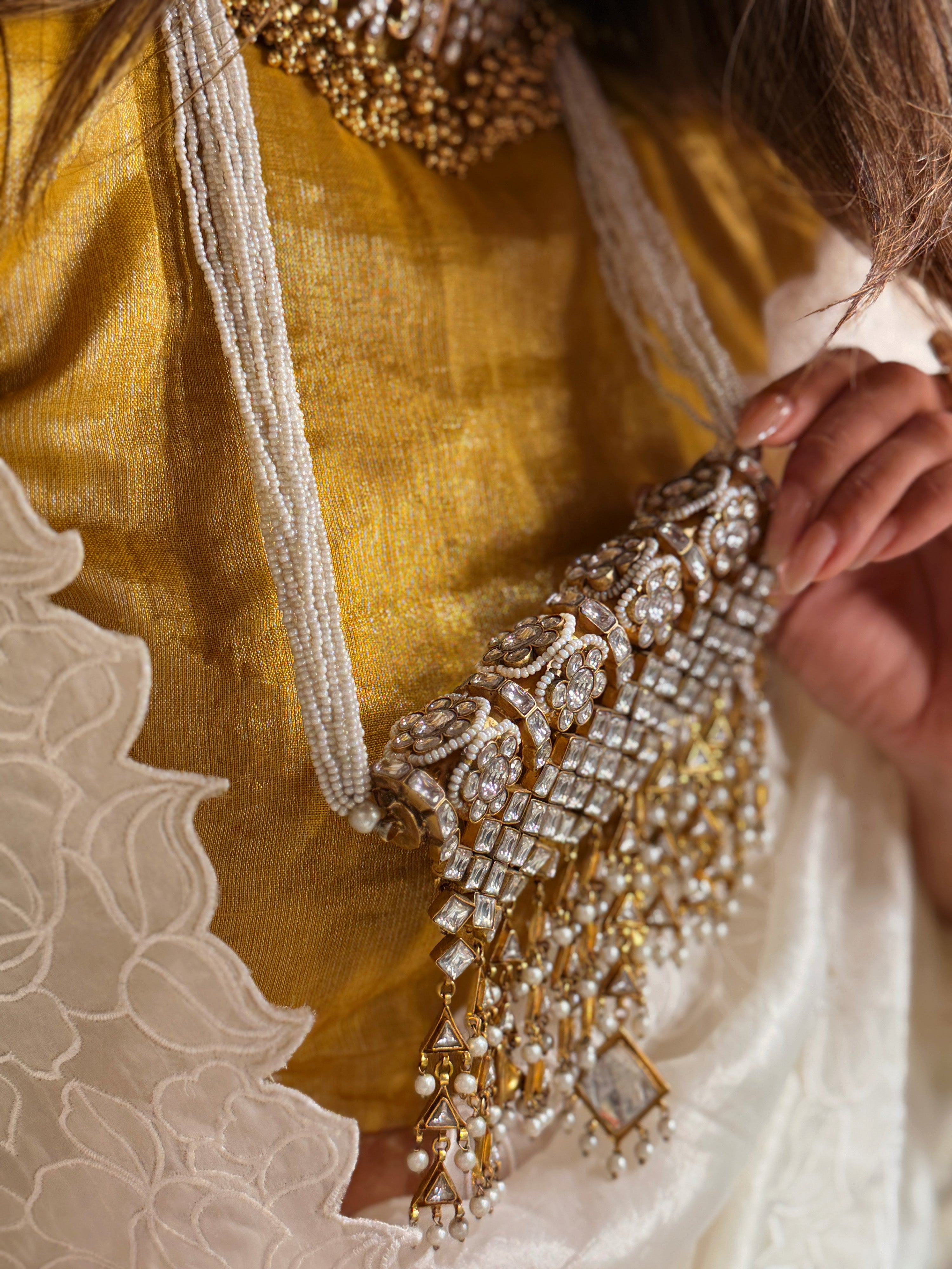 Sheesh Mahal Kundan Necklace