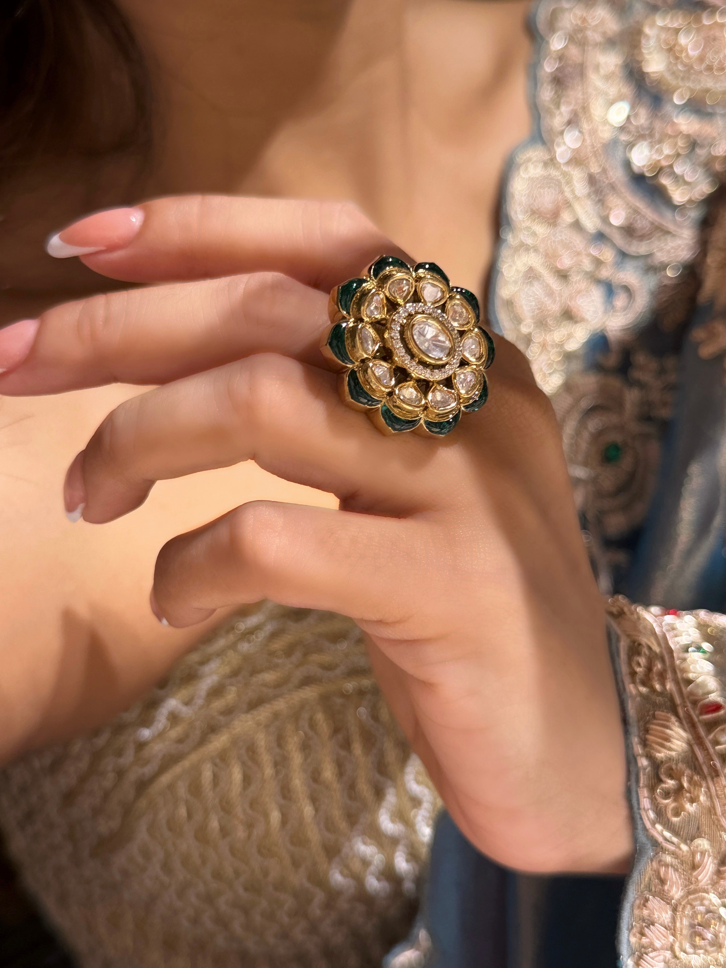 Farhana Ring - Green