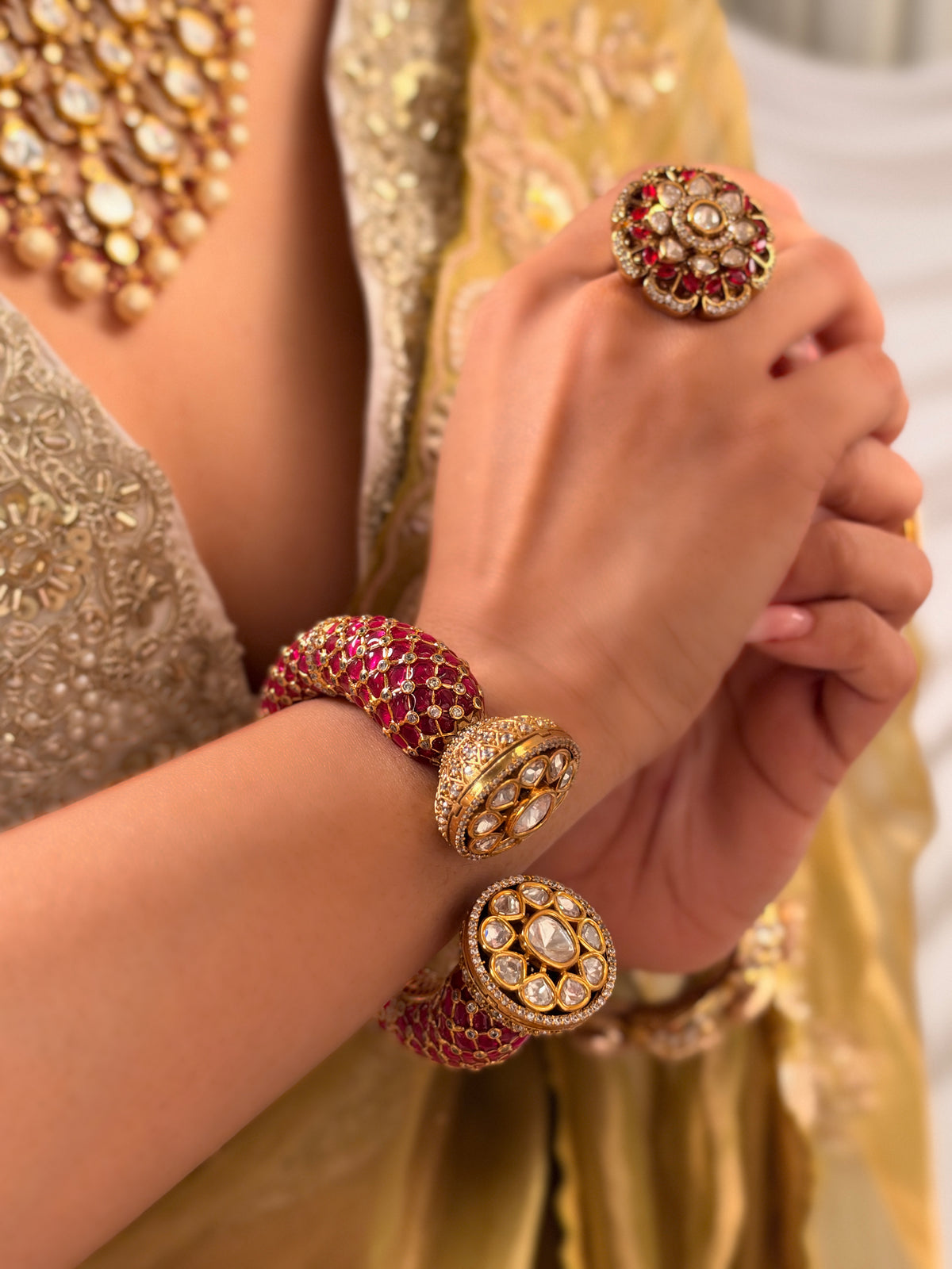 Aaliya Ruby Bracelet