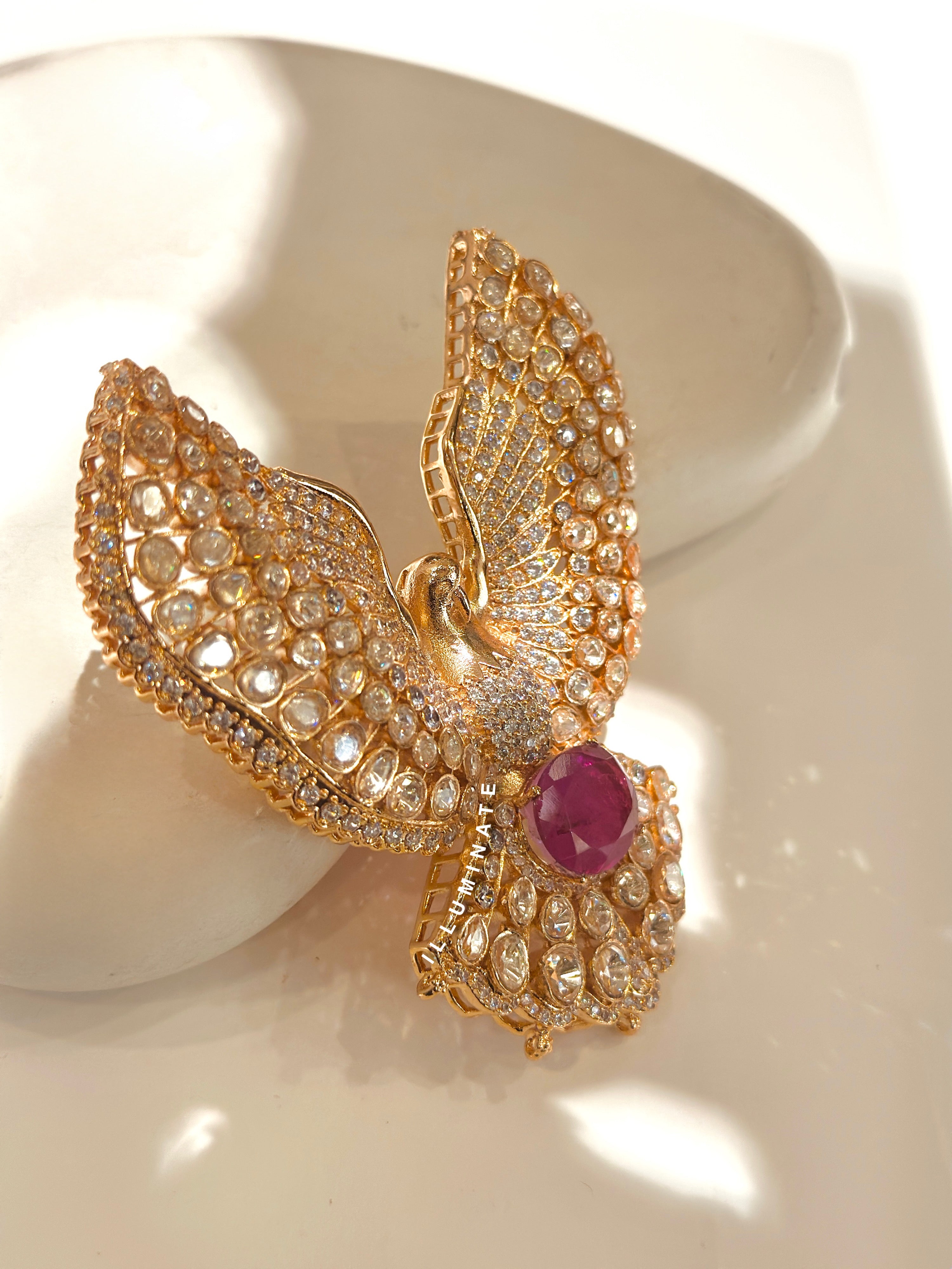 Eagle Worn Brooch