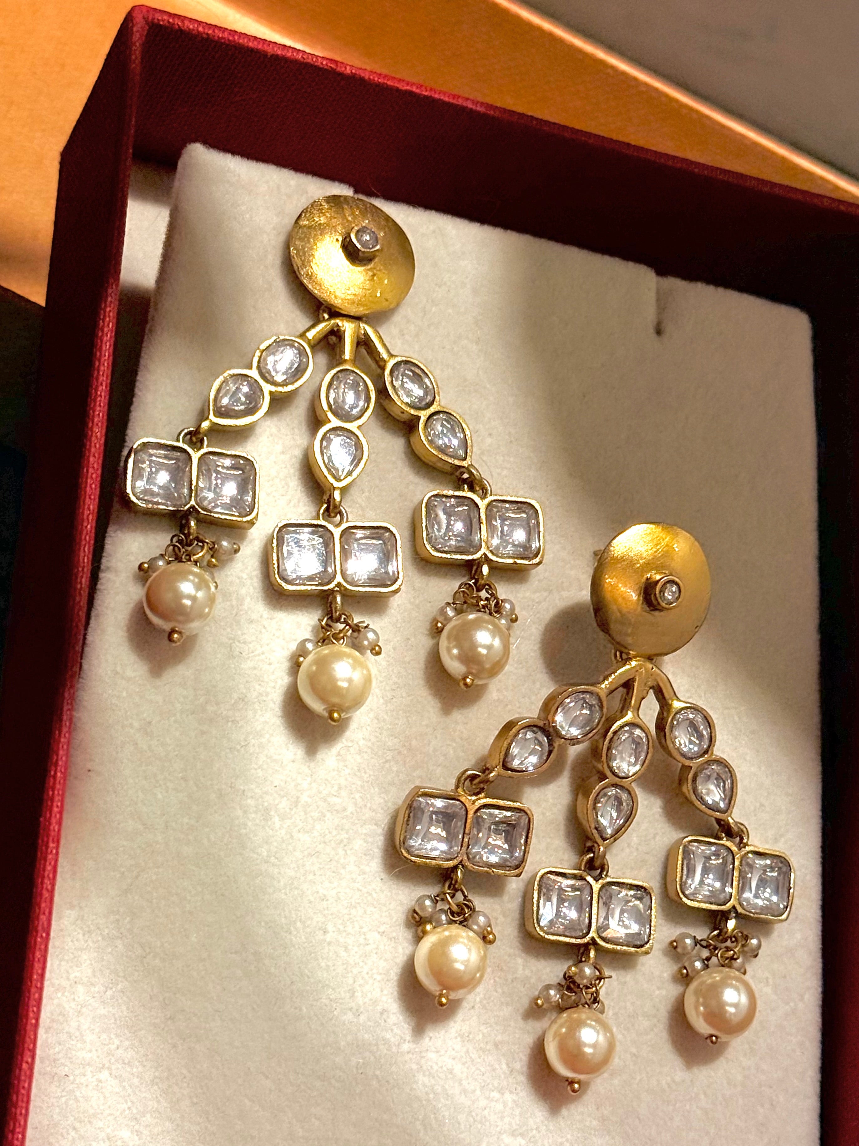 Palash polki stud - MAHIRA