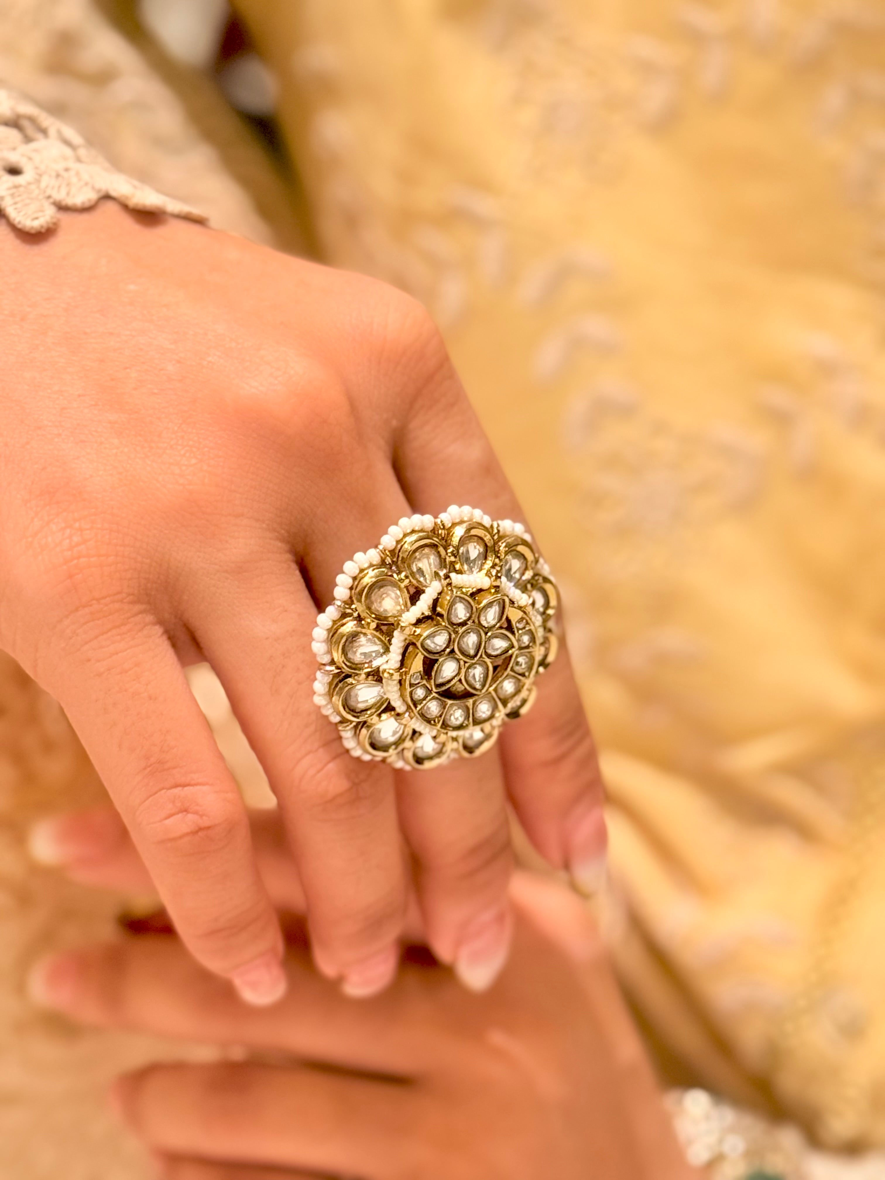 Kundan Tara Ring