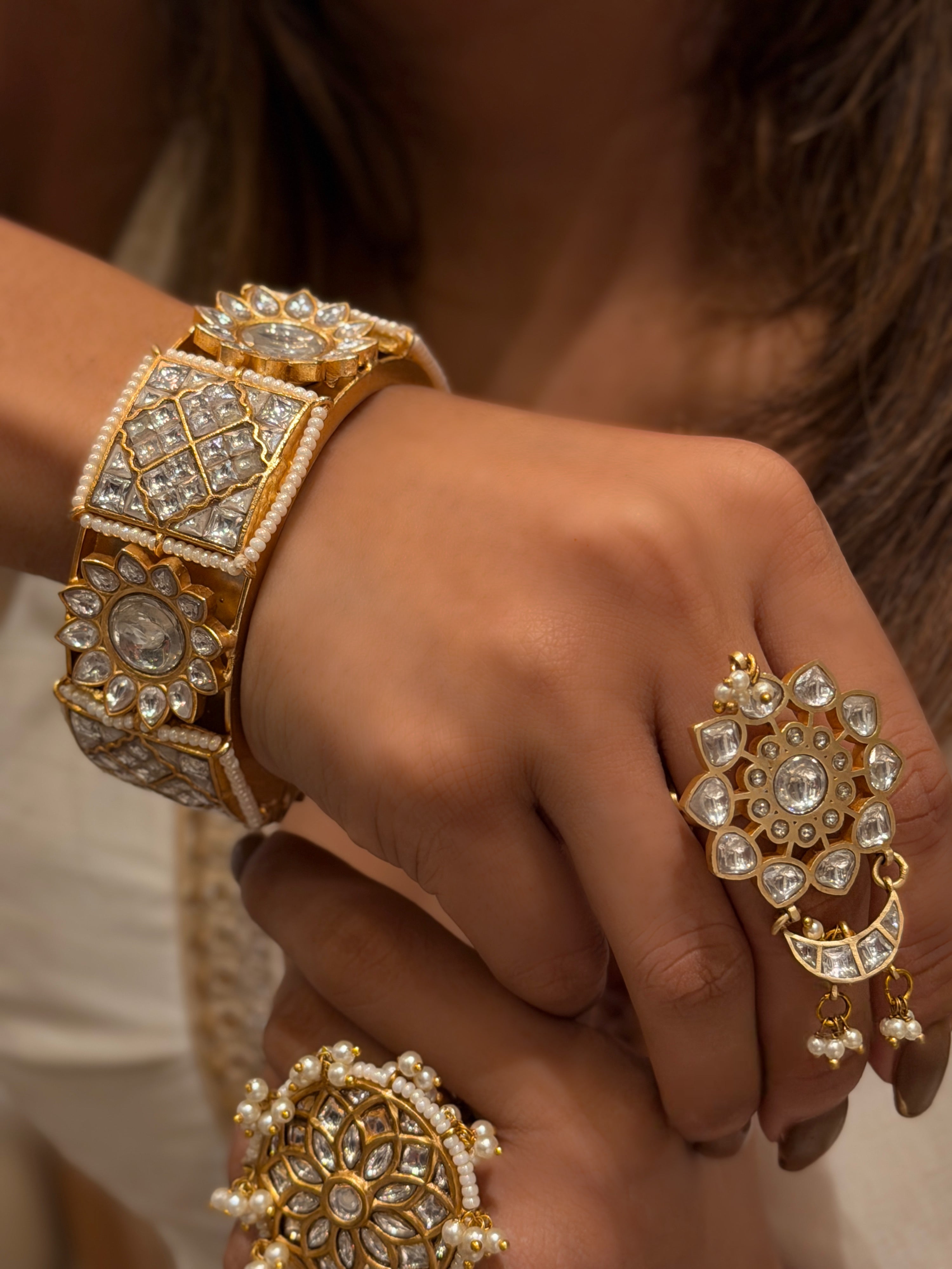 Shahi Polki Chand Ring