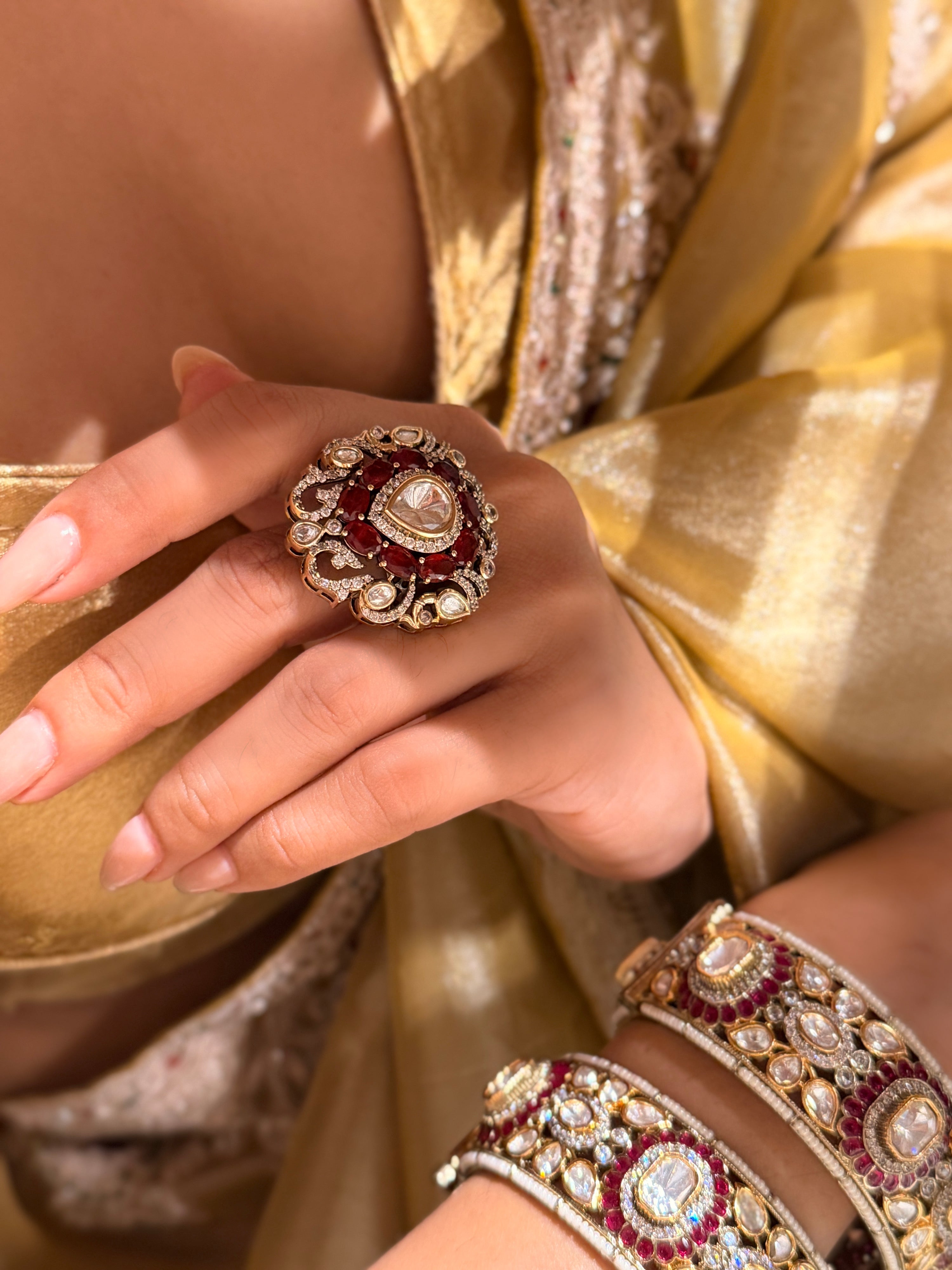 Mansi Droplet Ring