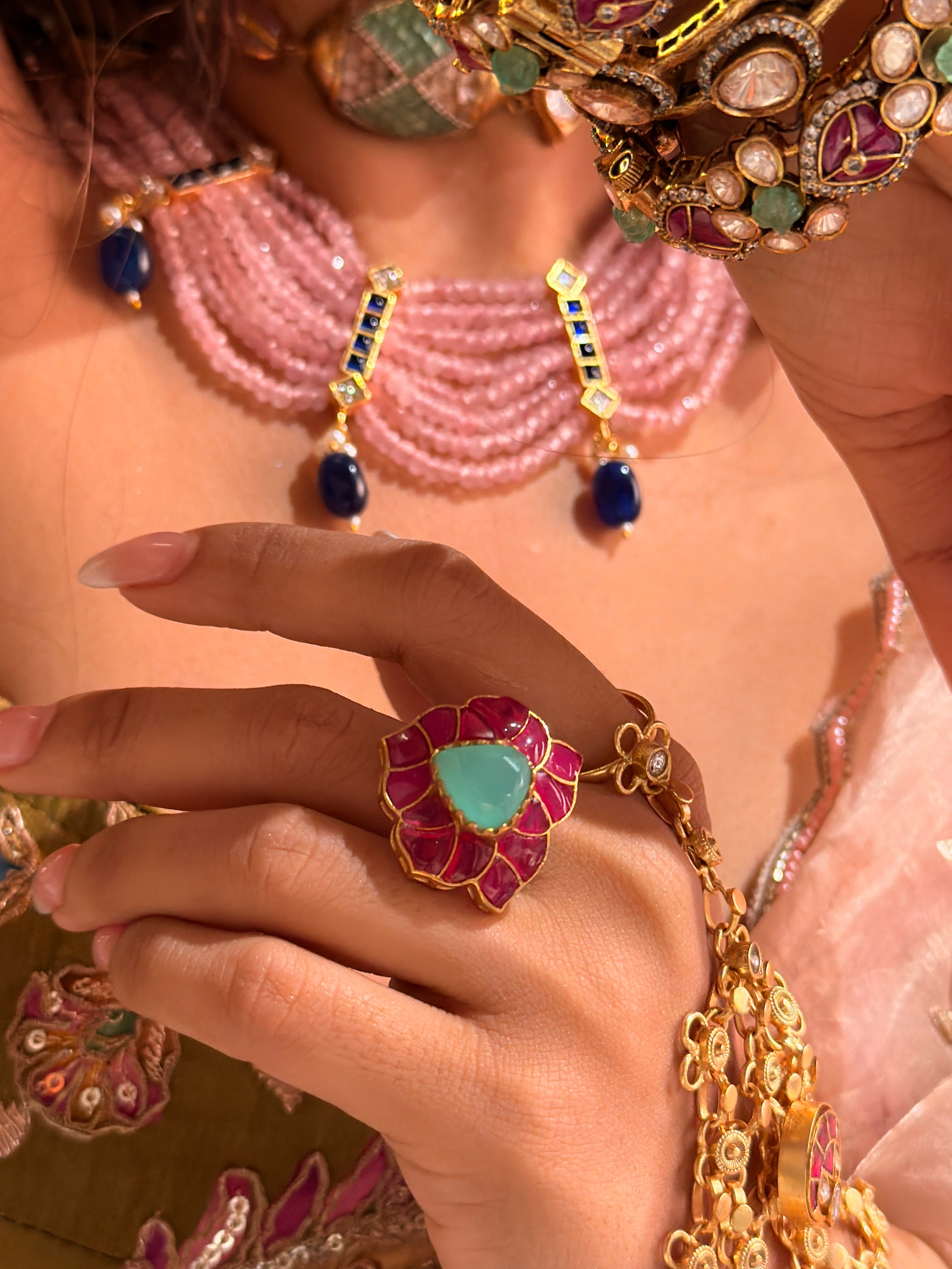 Madhvi Jadau Ring