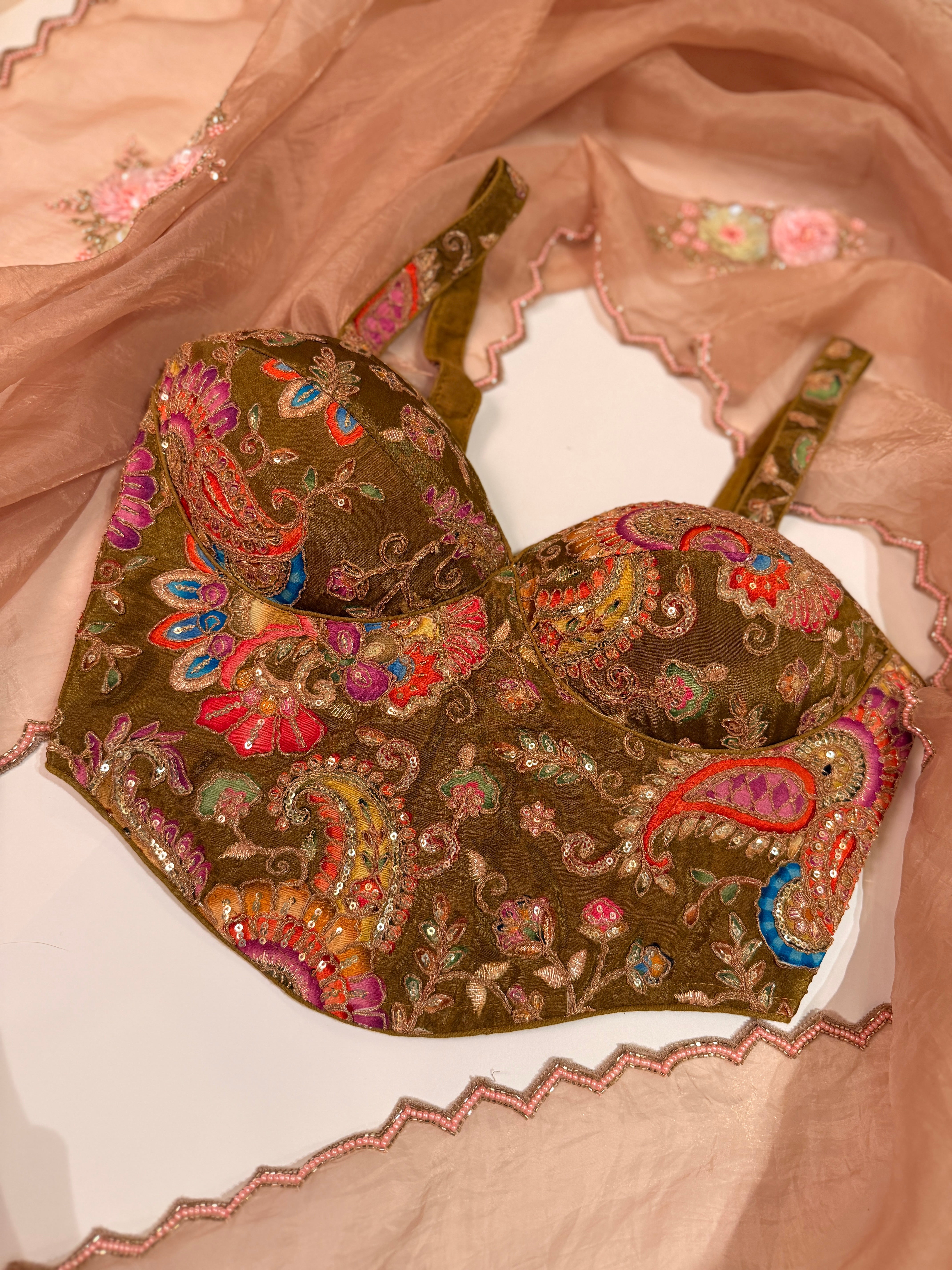 Paisley Corset Blouse