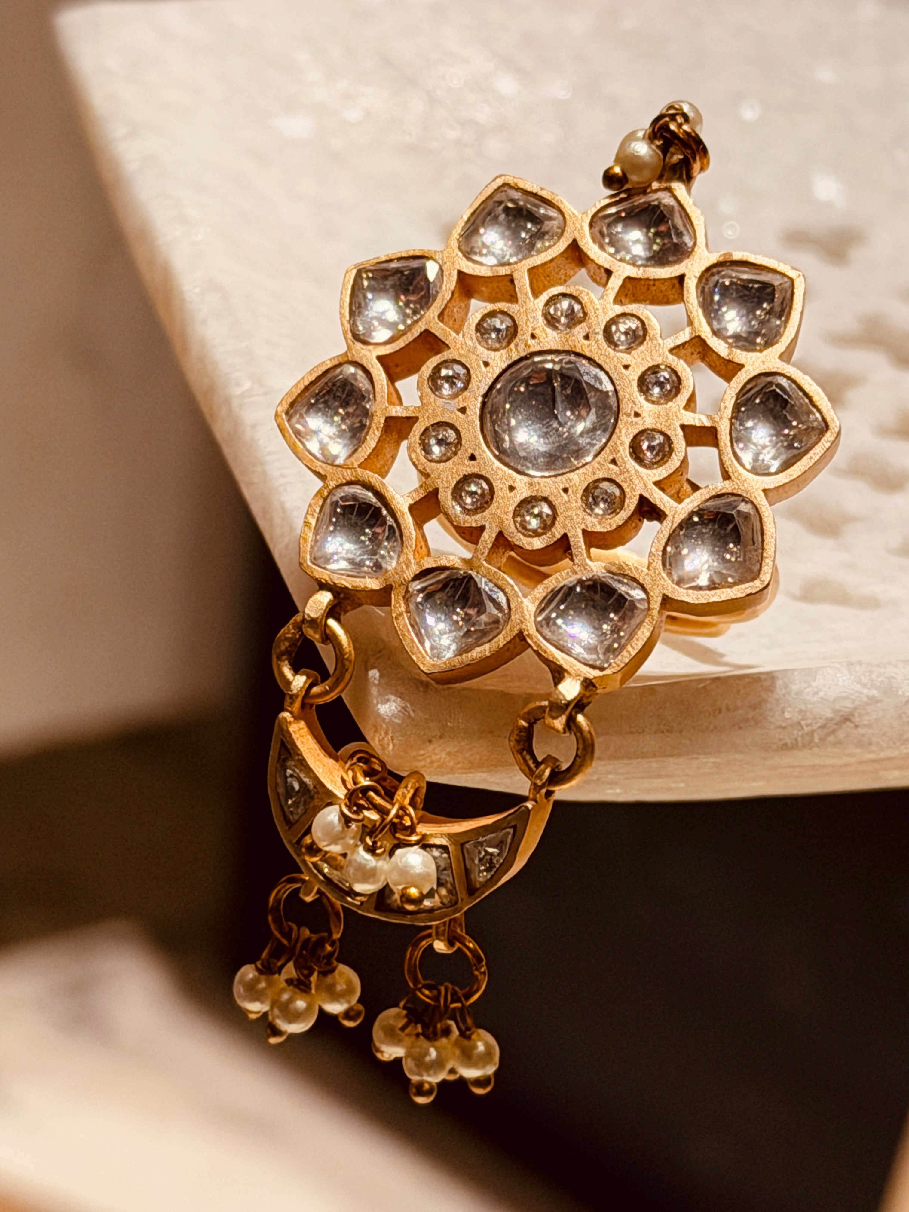 Shahi Polki Chand Ring