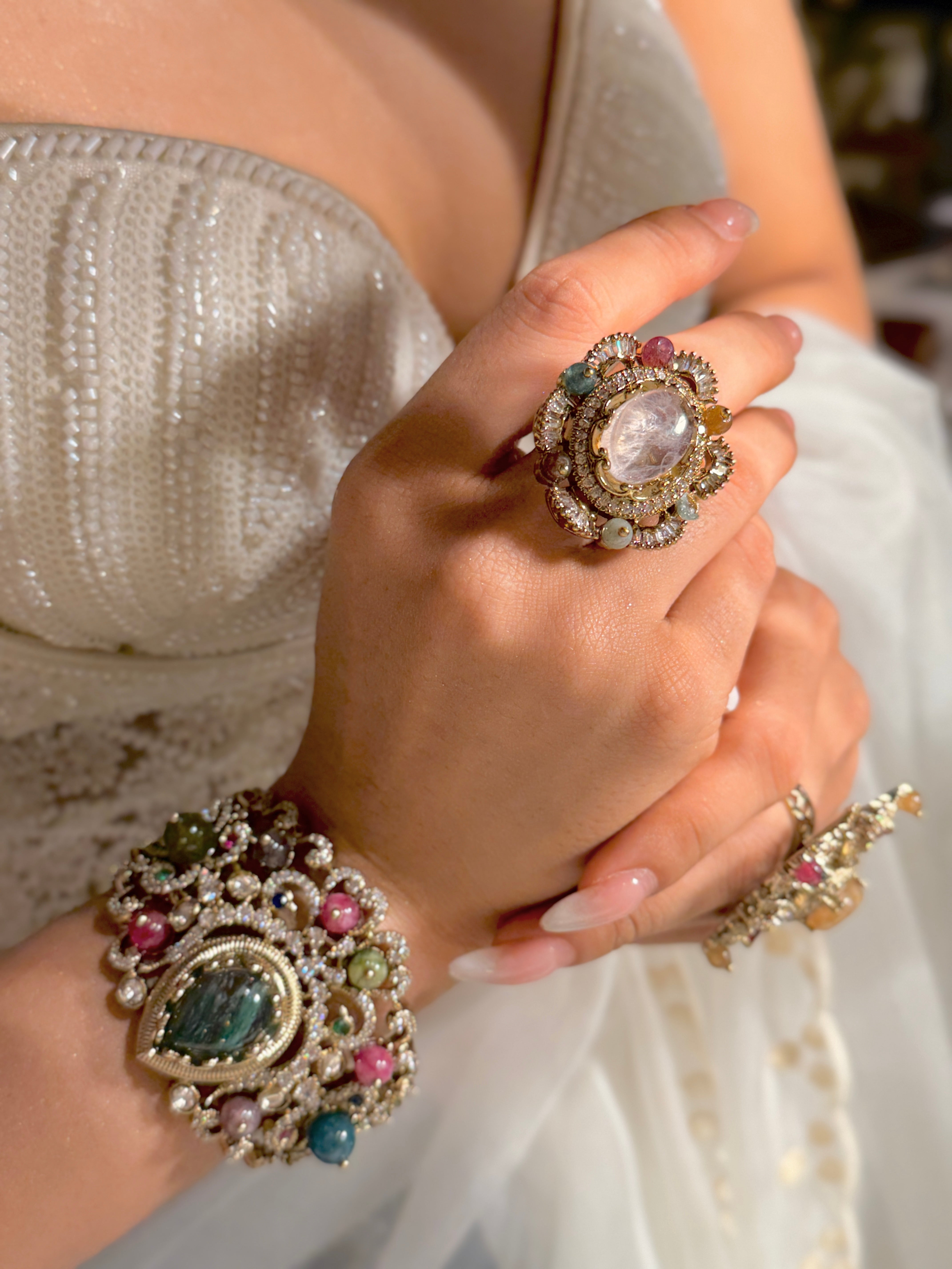 Regal Rosette Ring- Elizabeth