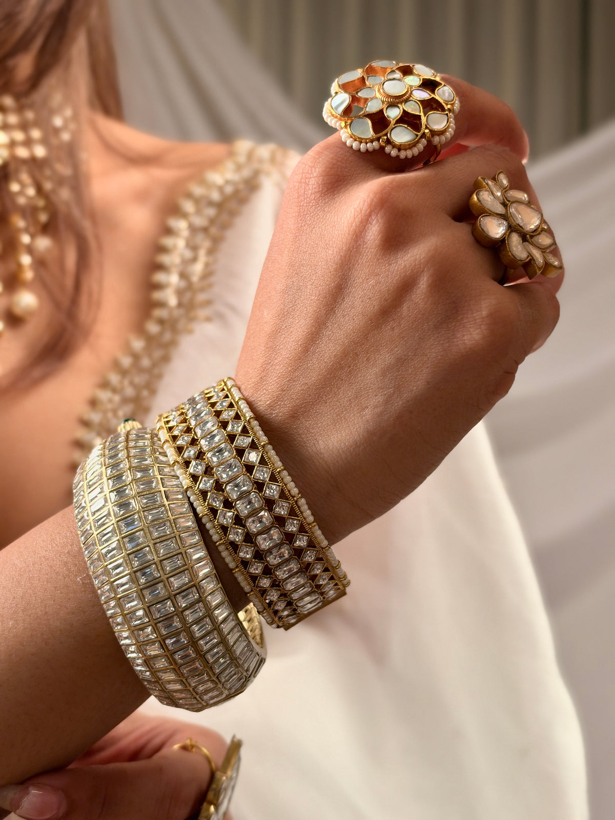 Pushpa MOP Ring