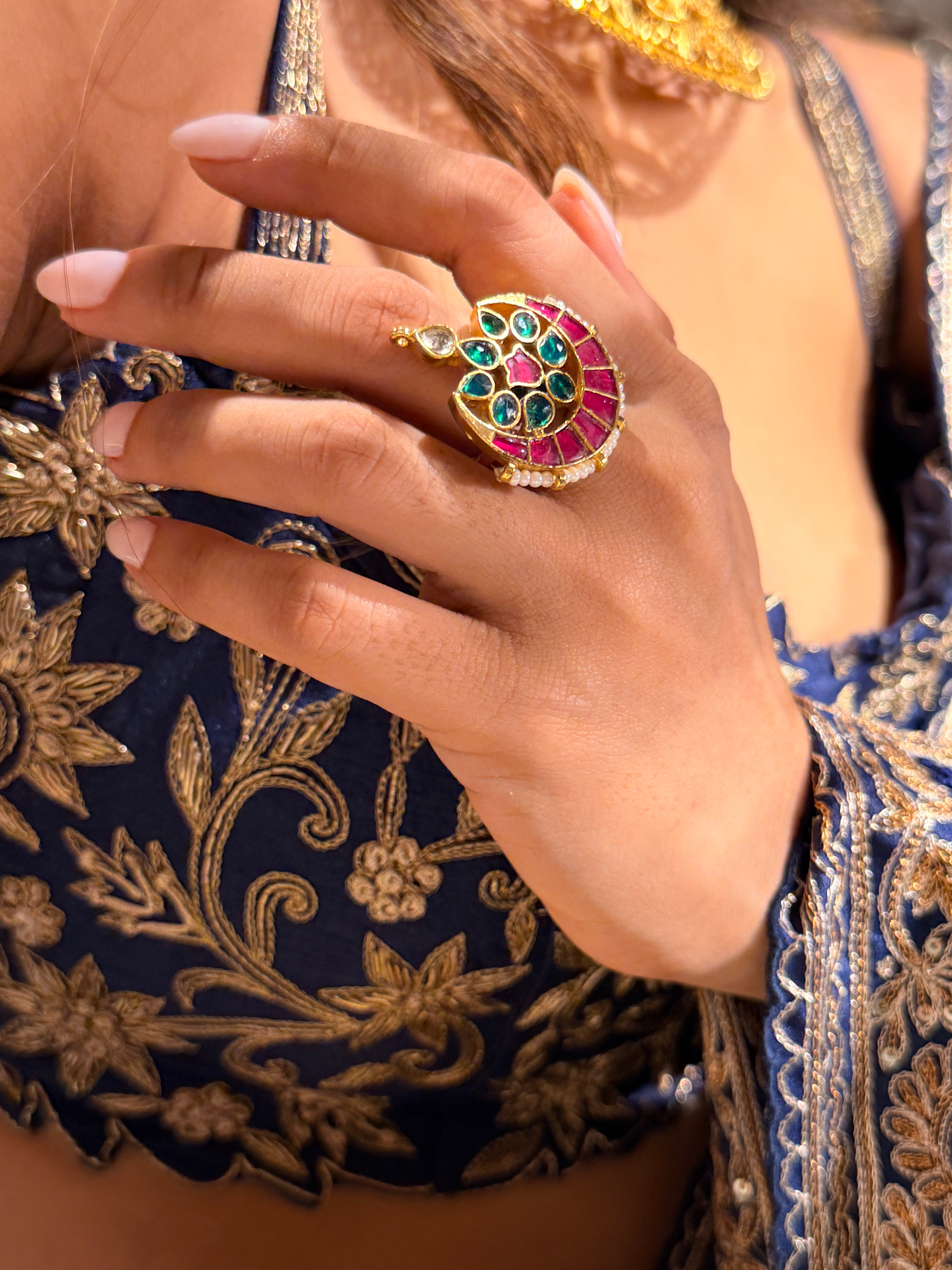 Saanjh Jadau Ring