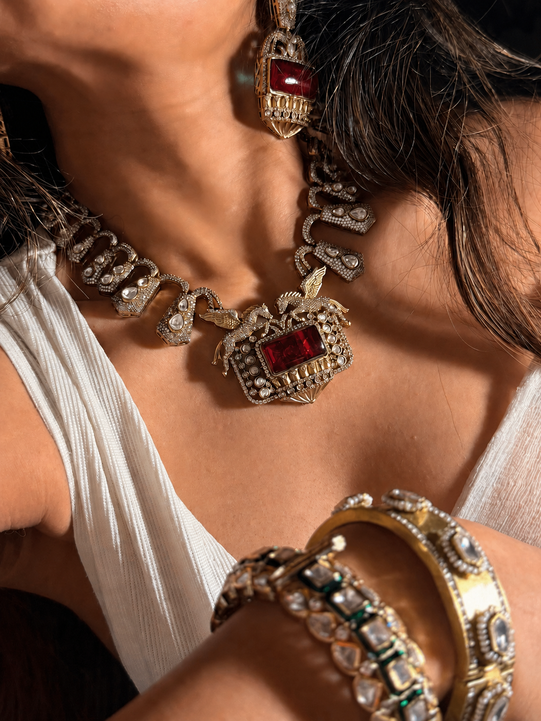 Equine Ruby Necklace
