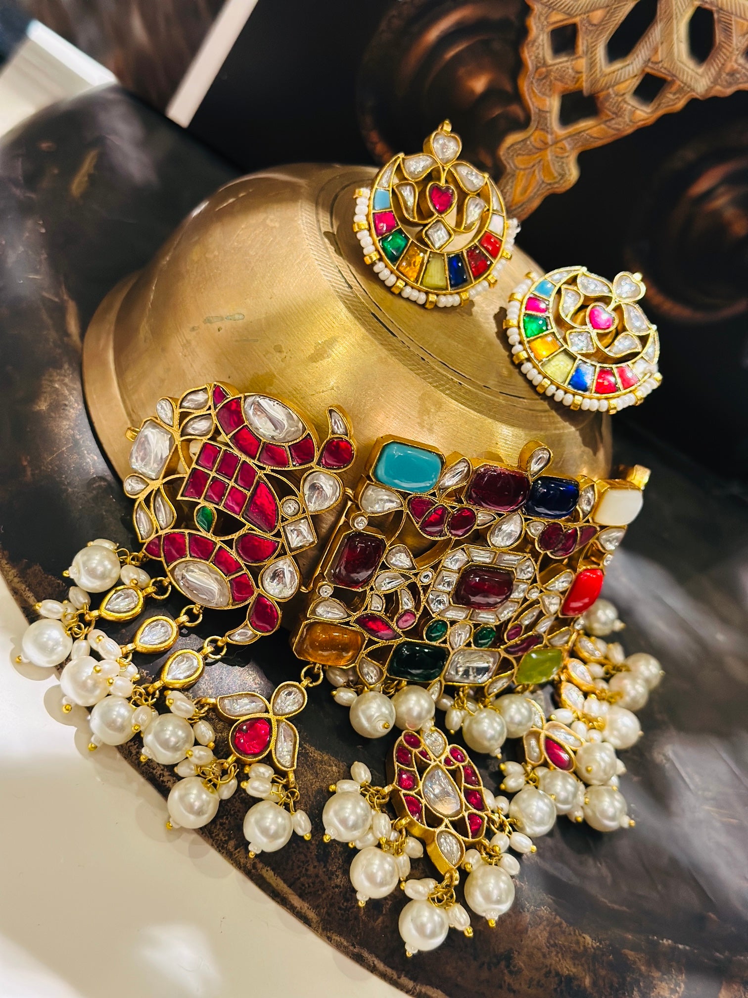 Rang-Jaal Jadau Choker