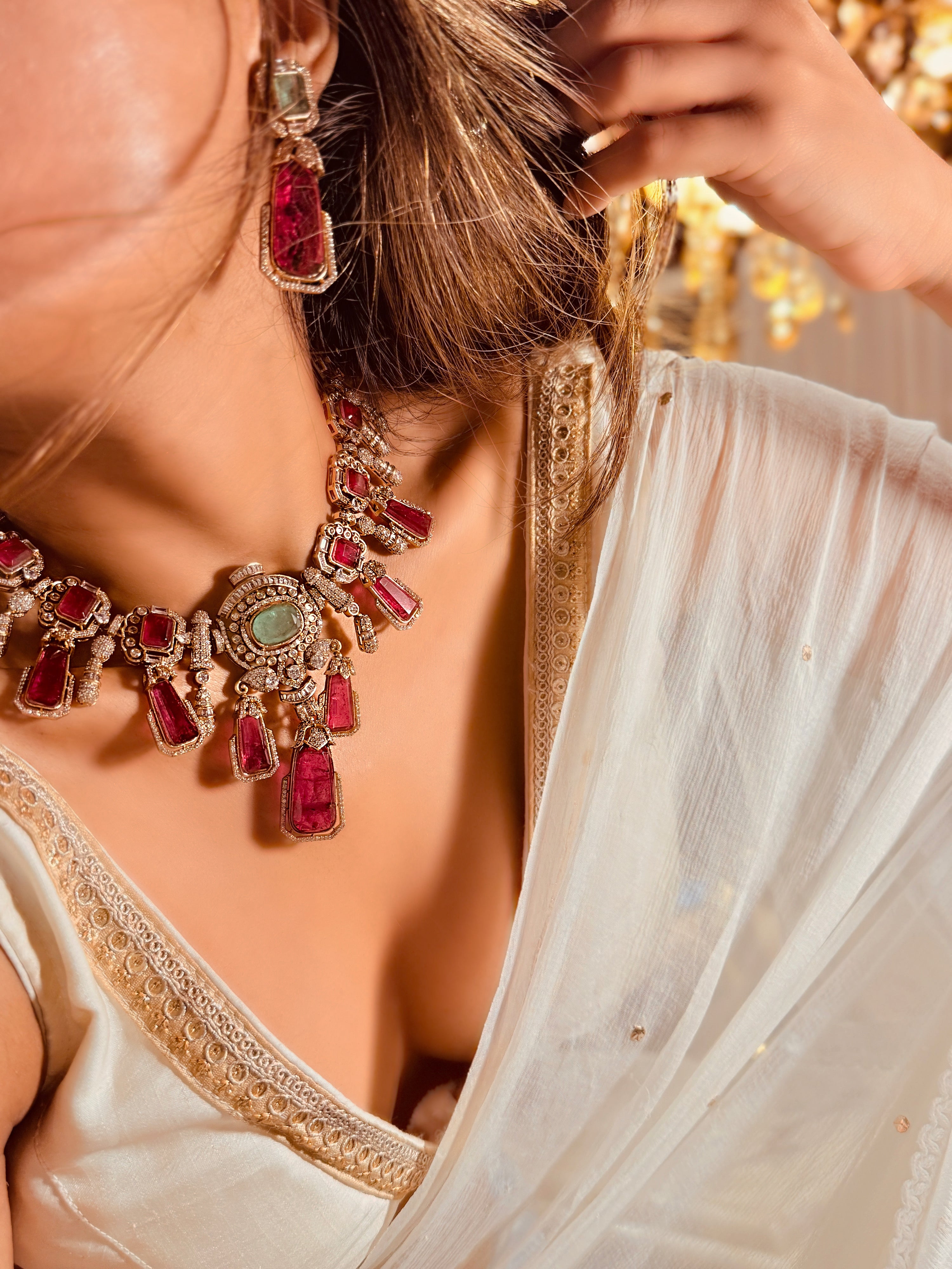 Suhani- Red Mint Necklace