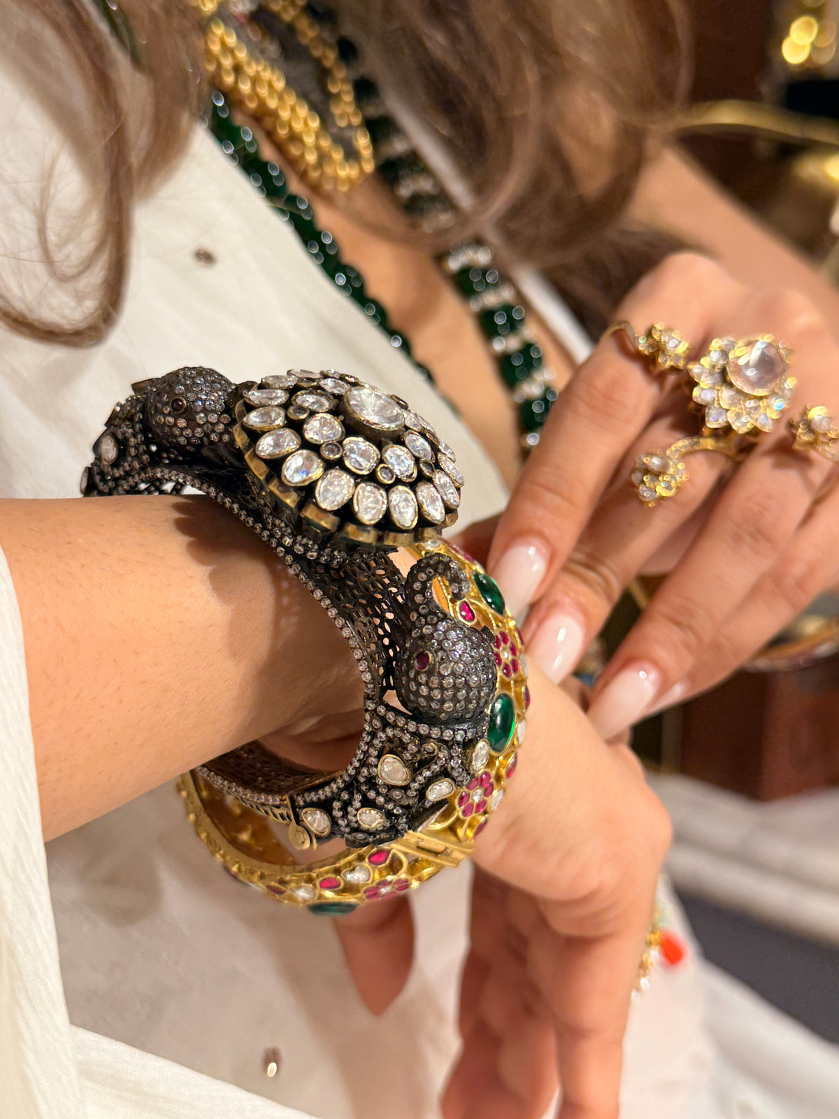 Gajmukta Silver Bracelet