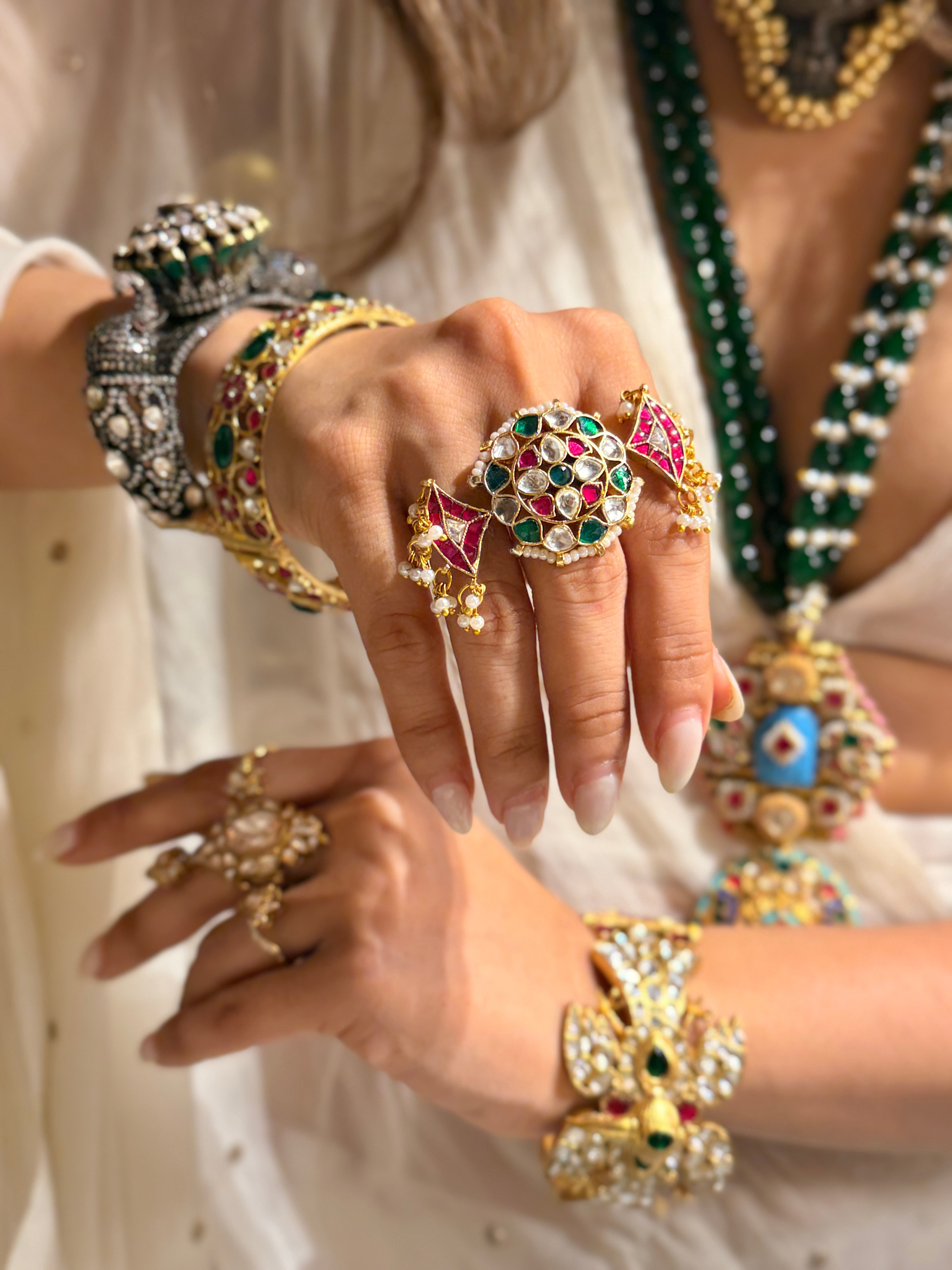 Indu Jadau Ring