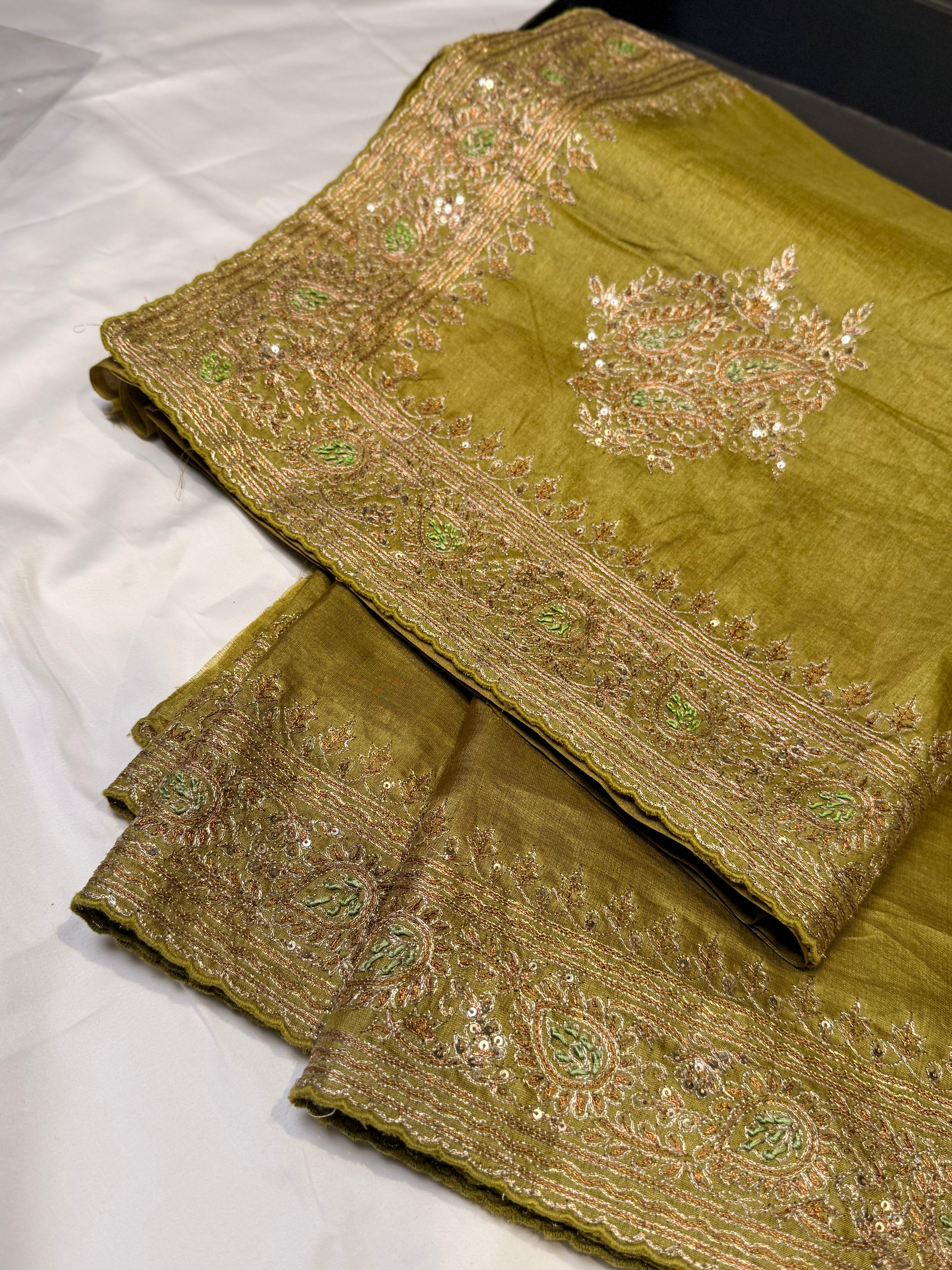 Panna Thread Pure Tussar Saree