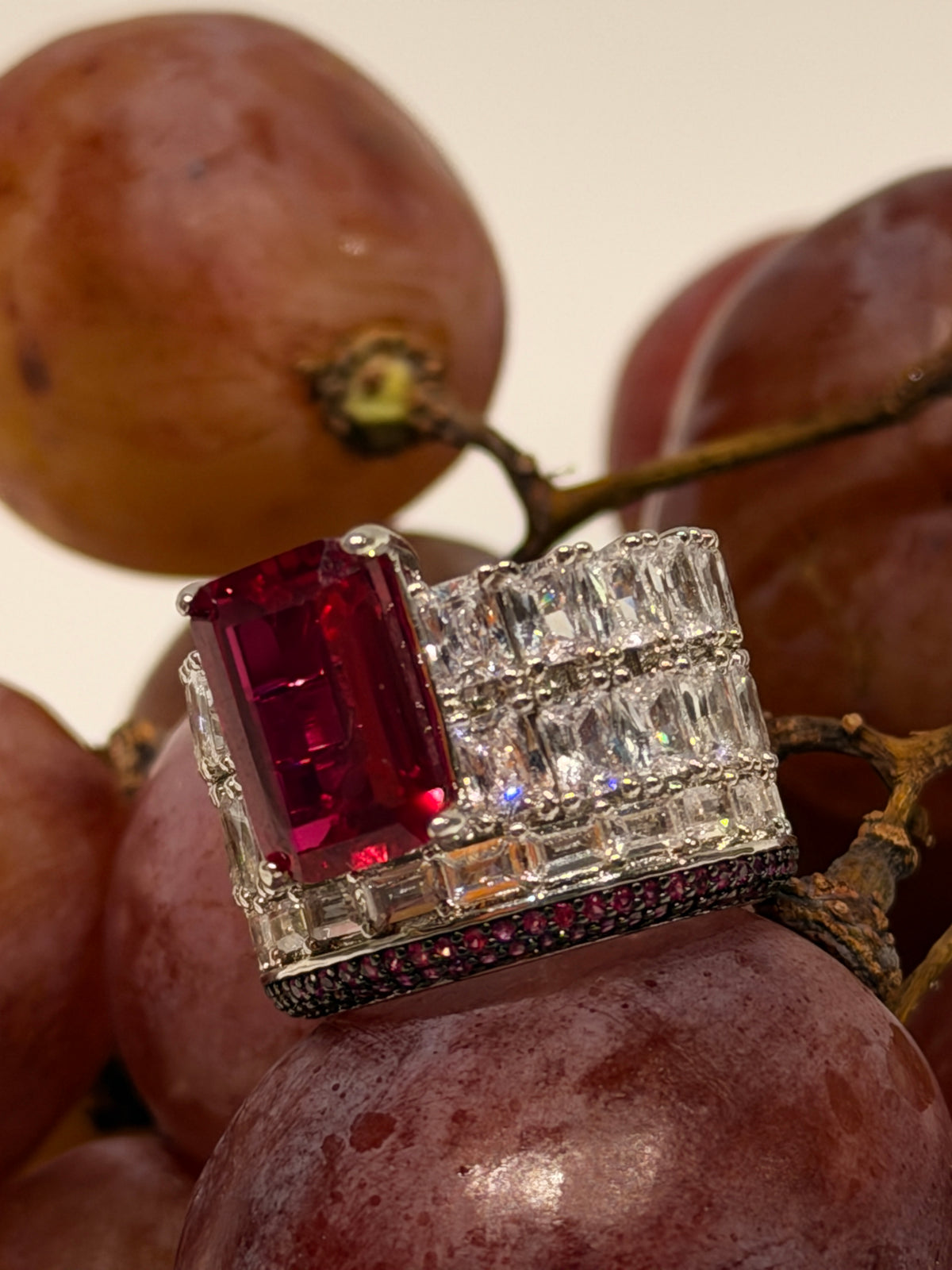 Berry Radiant Ring