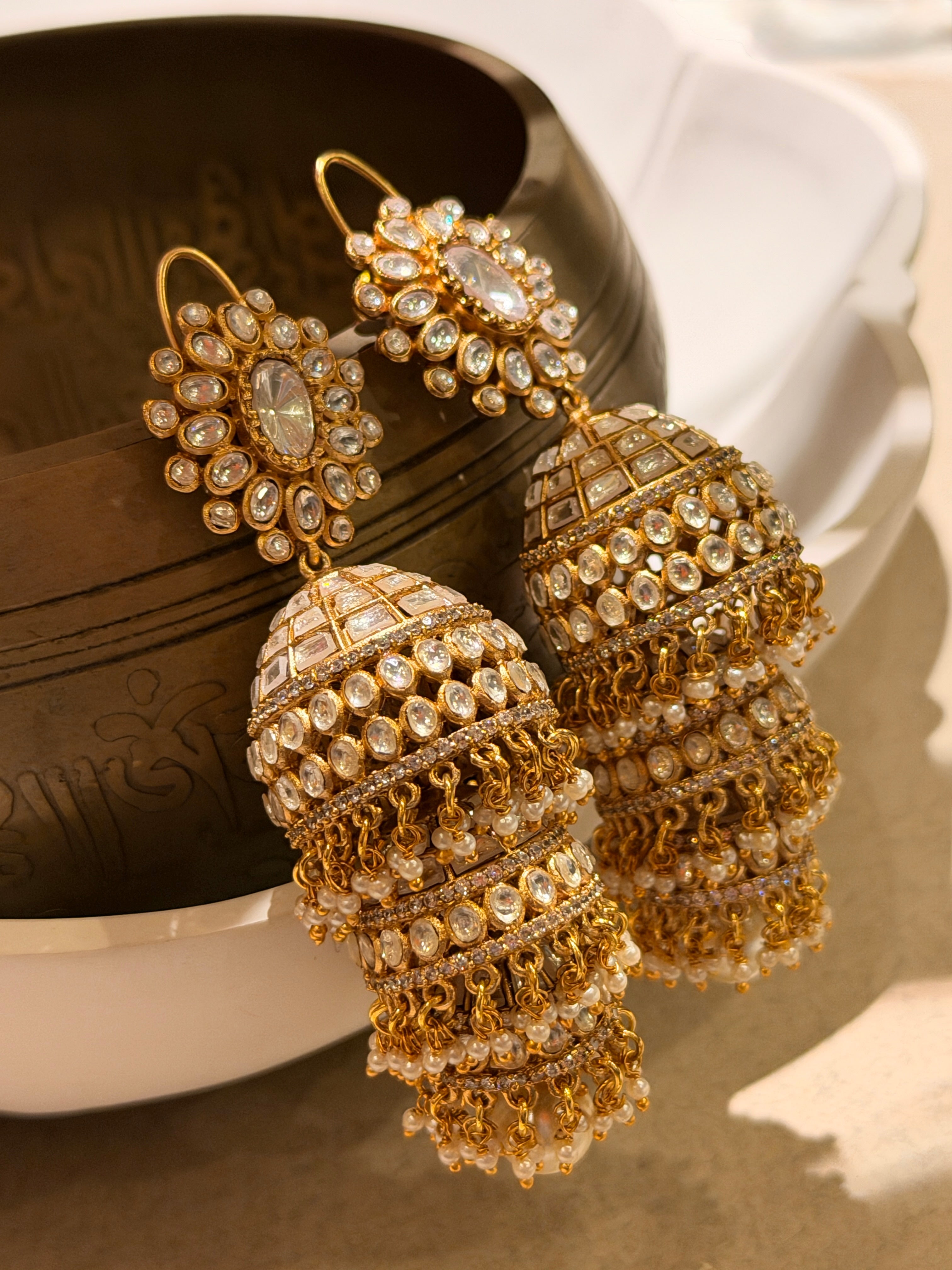 Swarna Leher Jhumkas