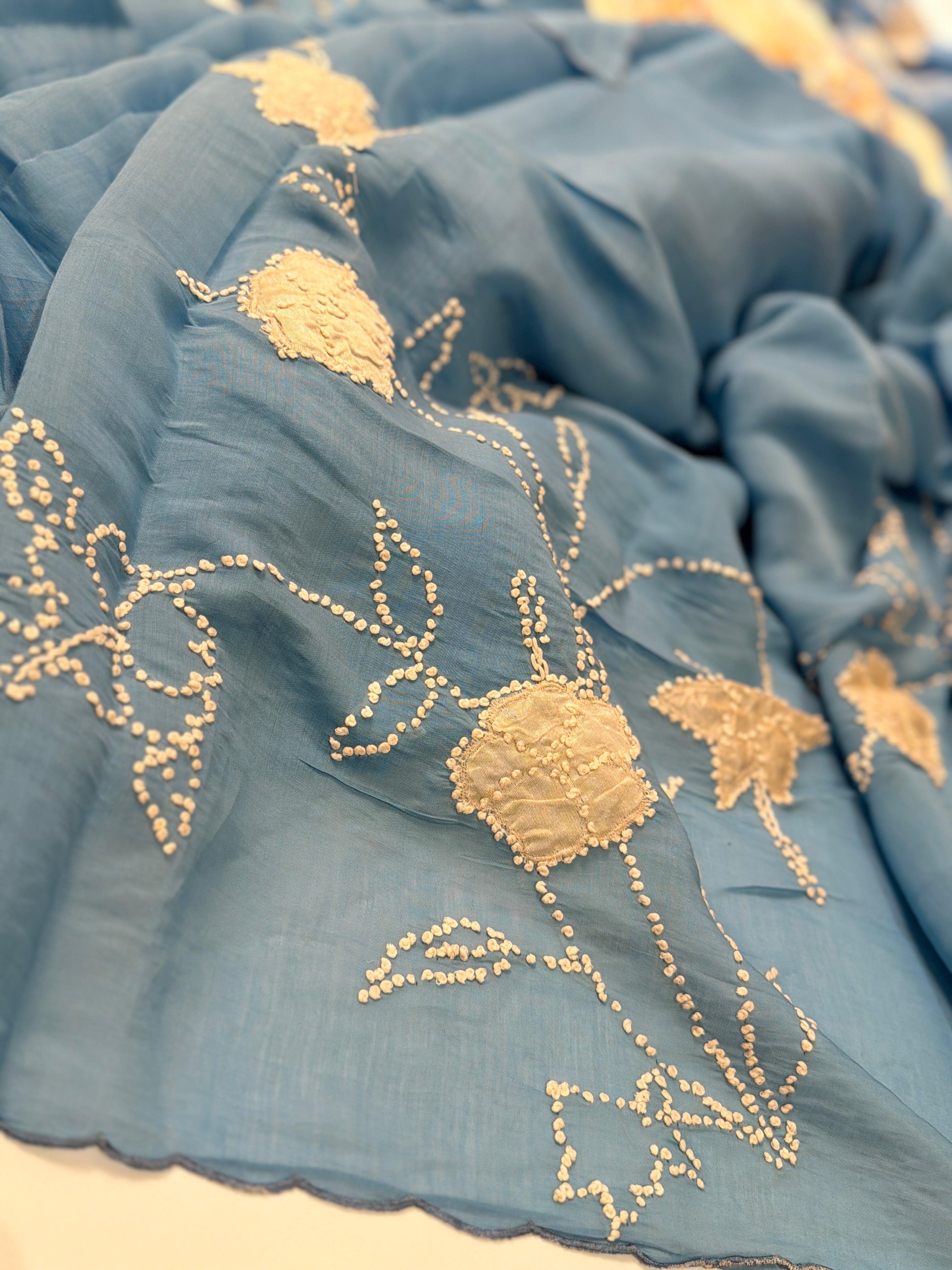 Frosted Florals Saree
