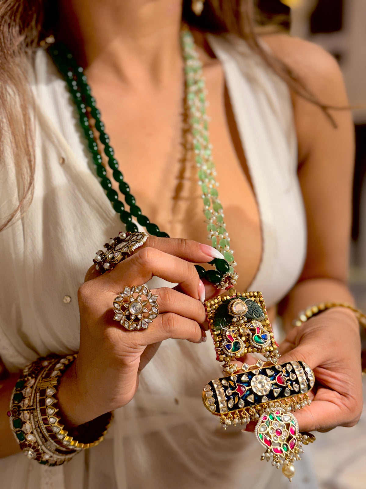 Surakshmi long Necklace