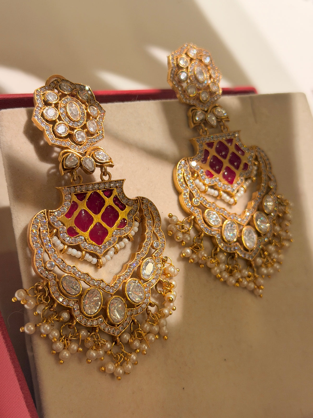 Janvi polki Gold plated Earring