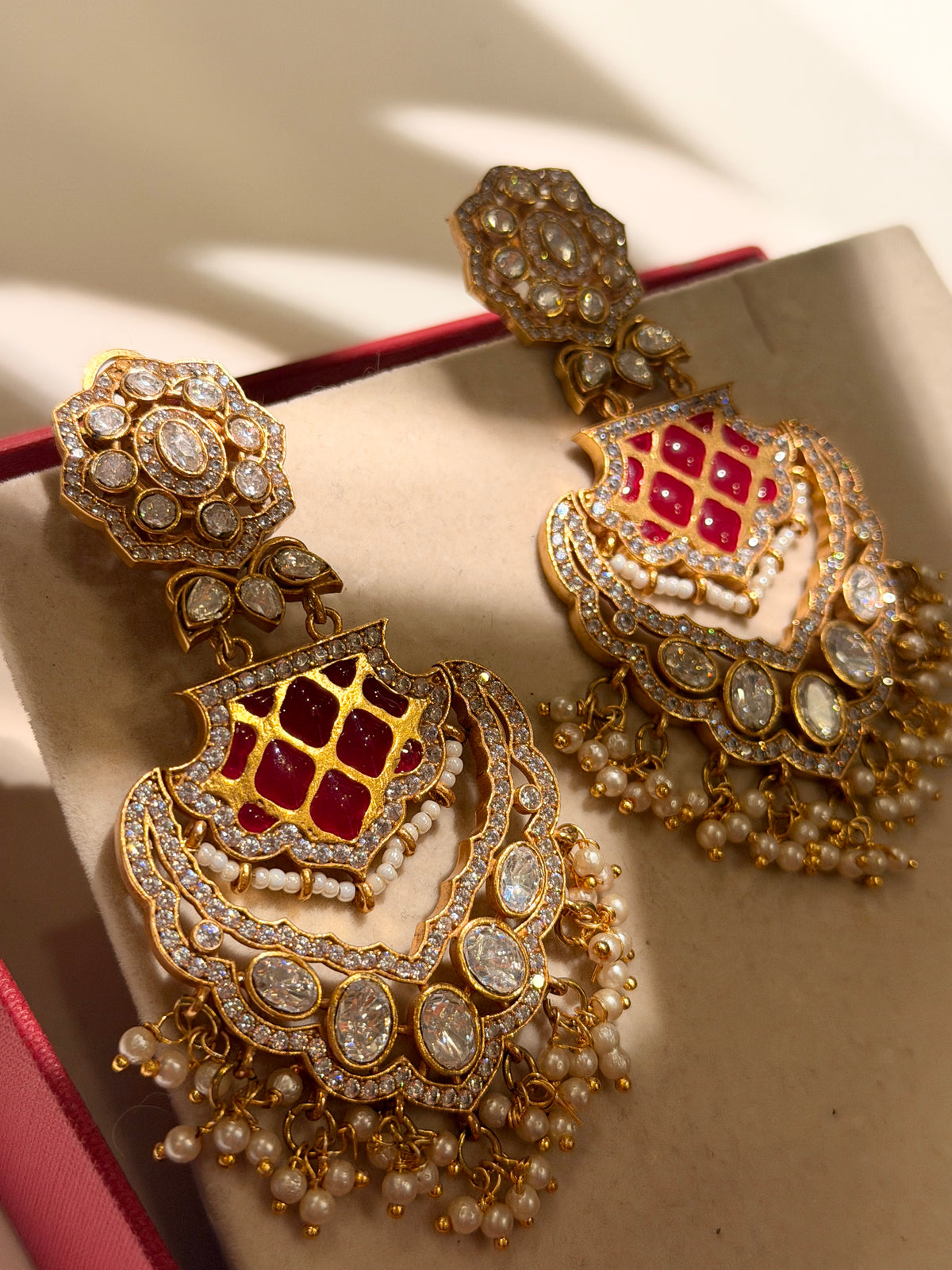 Janvi polki Gold plated Earring