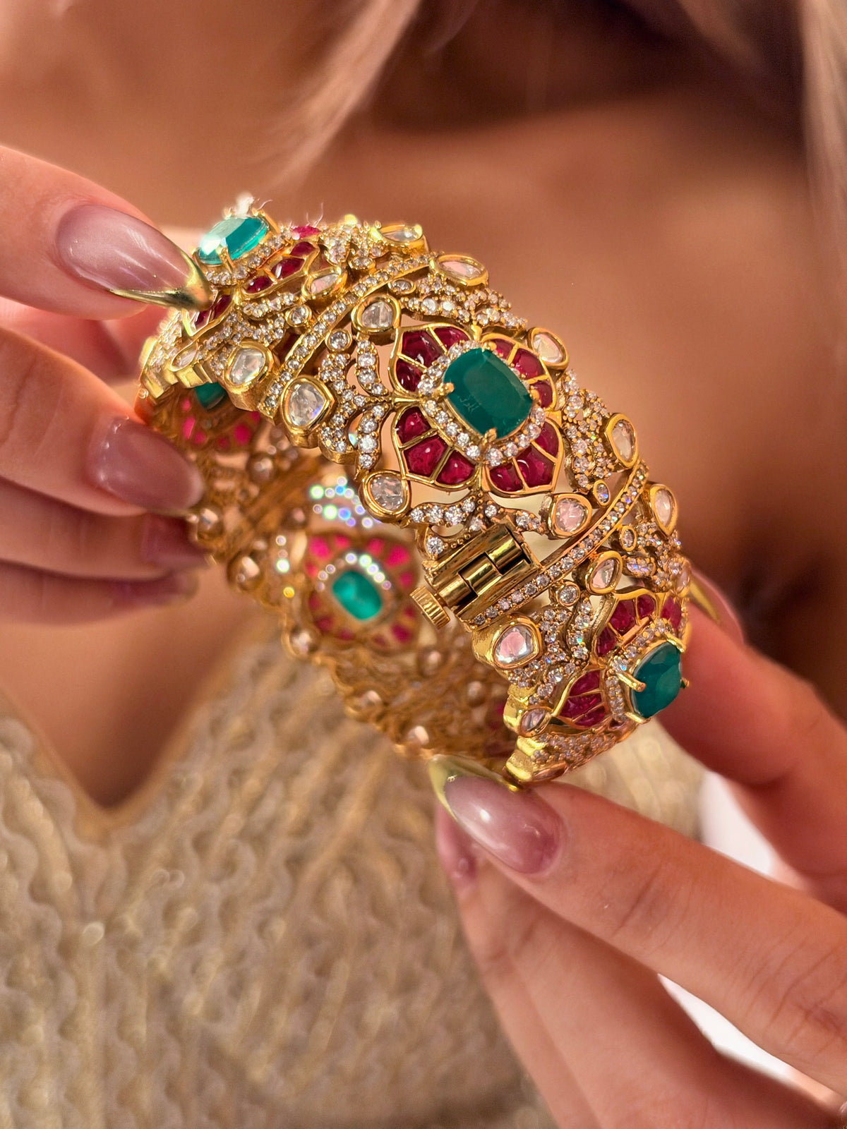 Heeraka polki Bangle