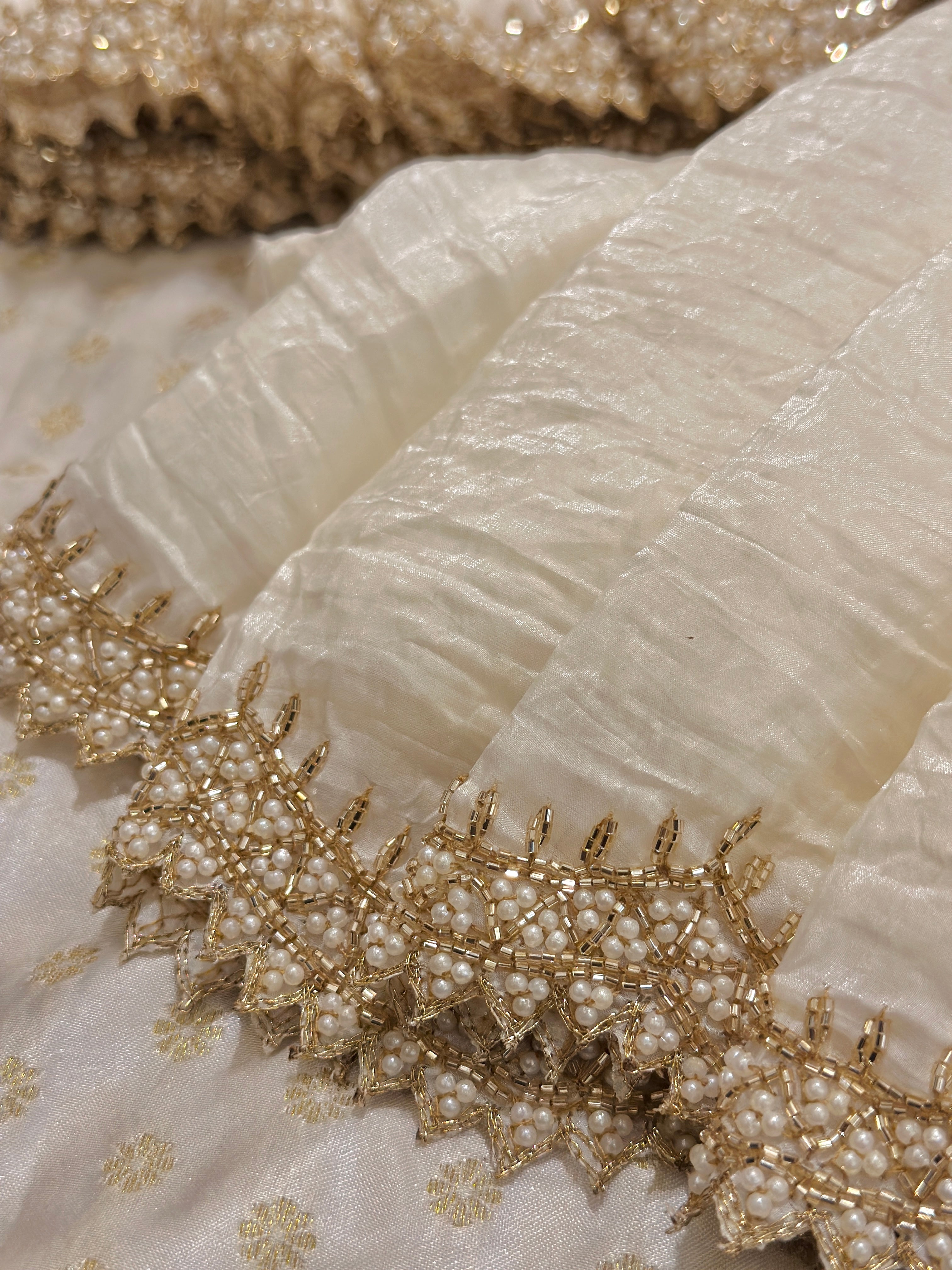 Ivory Moonlight Saree