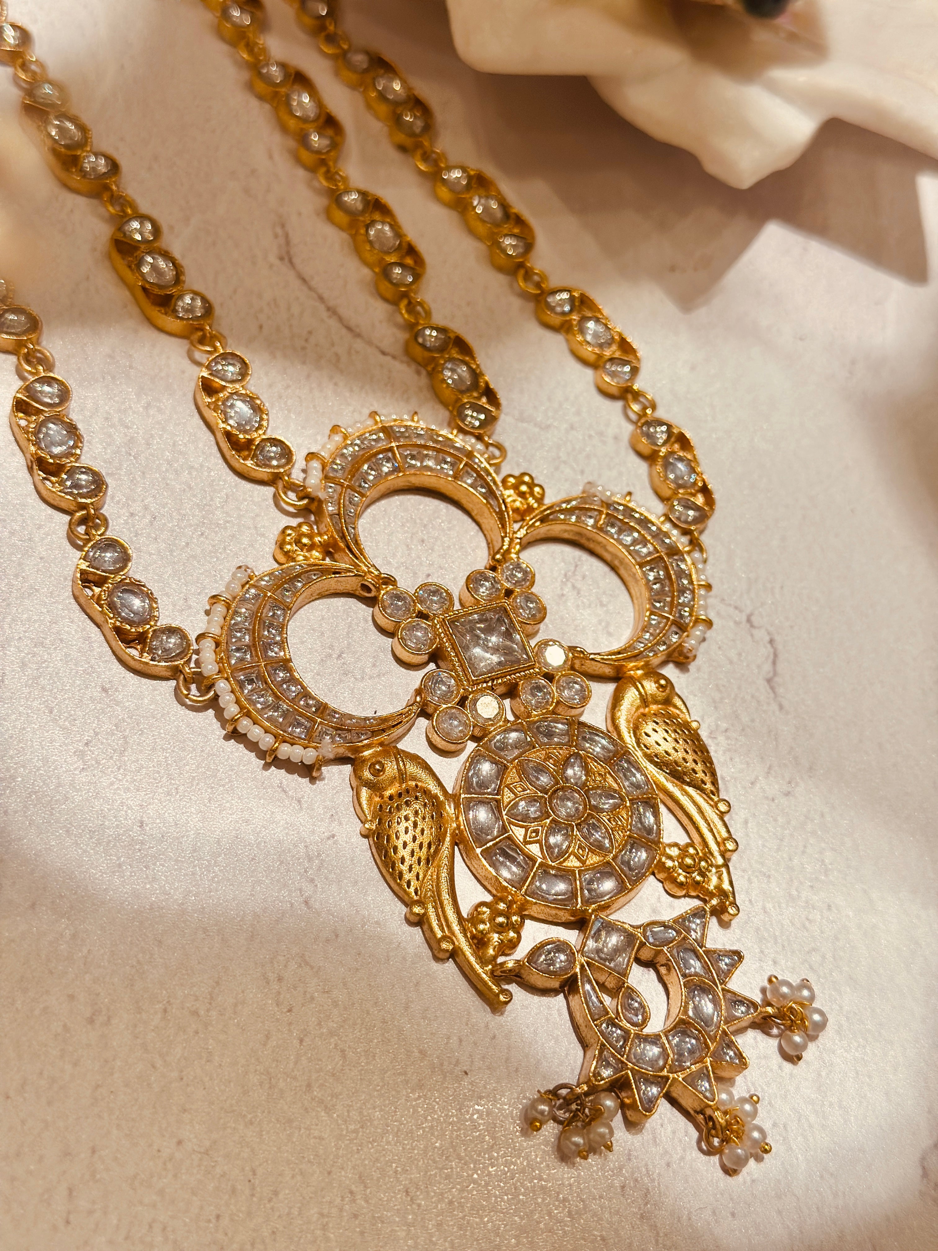 Jadau Mor Bali Necklace