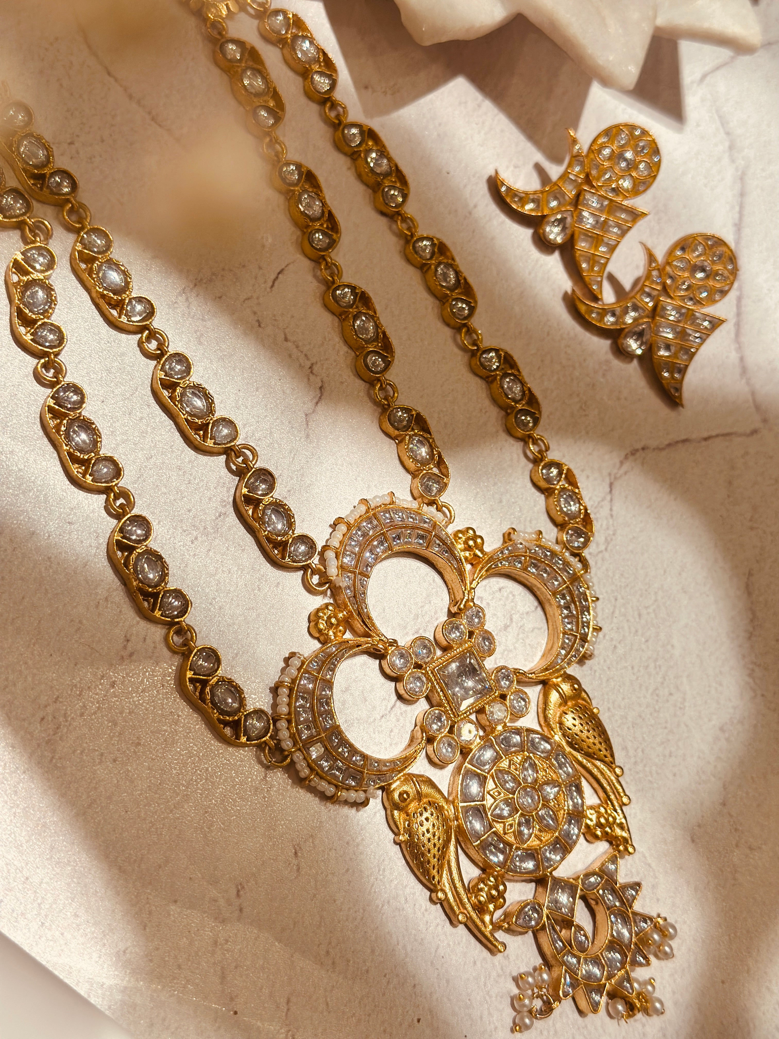 Jadau Mor Bali Necklace