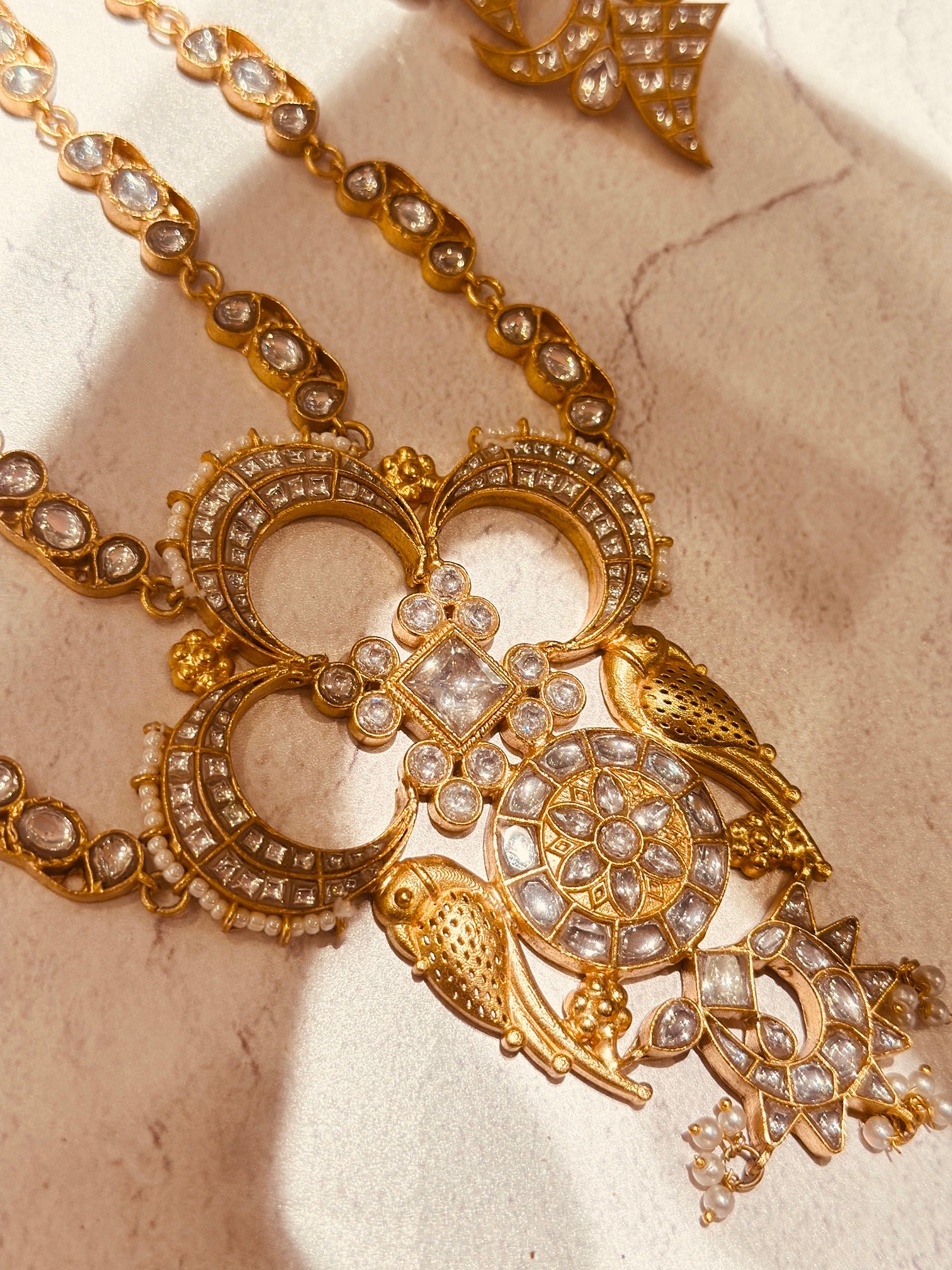 Jadau Mor Bali Necklace